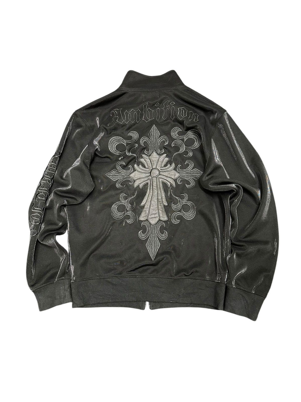 Japanese Brand Ambition Black Tracktop Similar to Chrome Hearts Size US L / EU 52-54 / 3 - 1 Thumbnail
