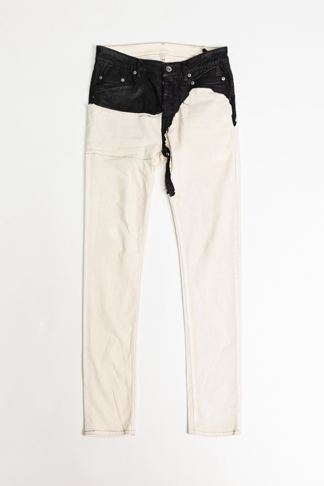 Rick Owens Drkshdw Rick Owens Tyrone Cut White Pants Size US 31 - 1 Thumbnail