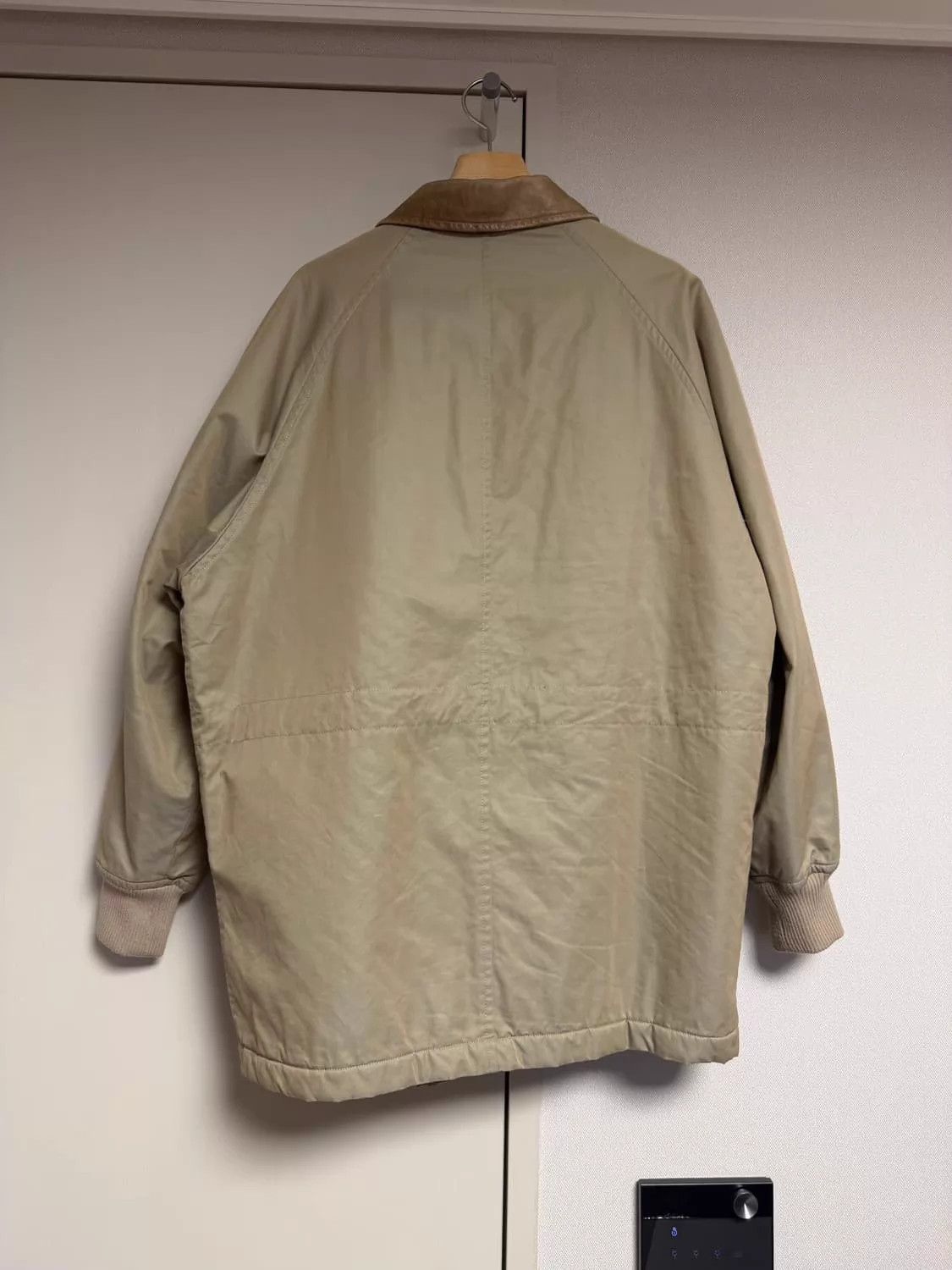 Comme des Garcons CDG 90s Manhattan Work Jacket w/ Tan Leather Collar Size US M / EU 48-50 / 2 - 2 Thumbnail