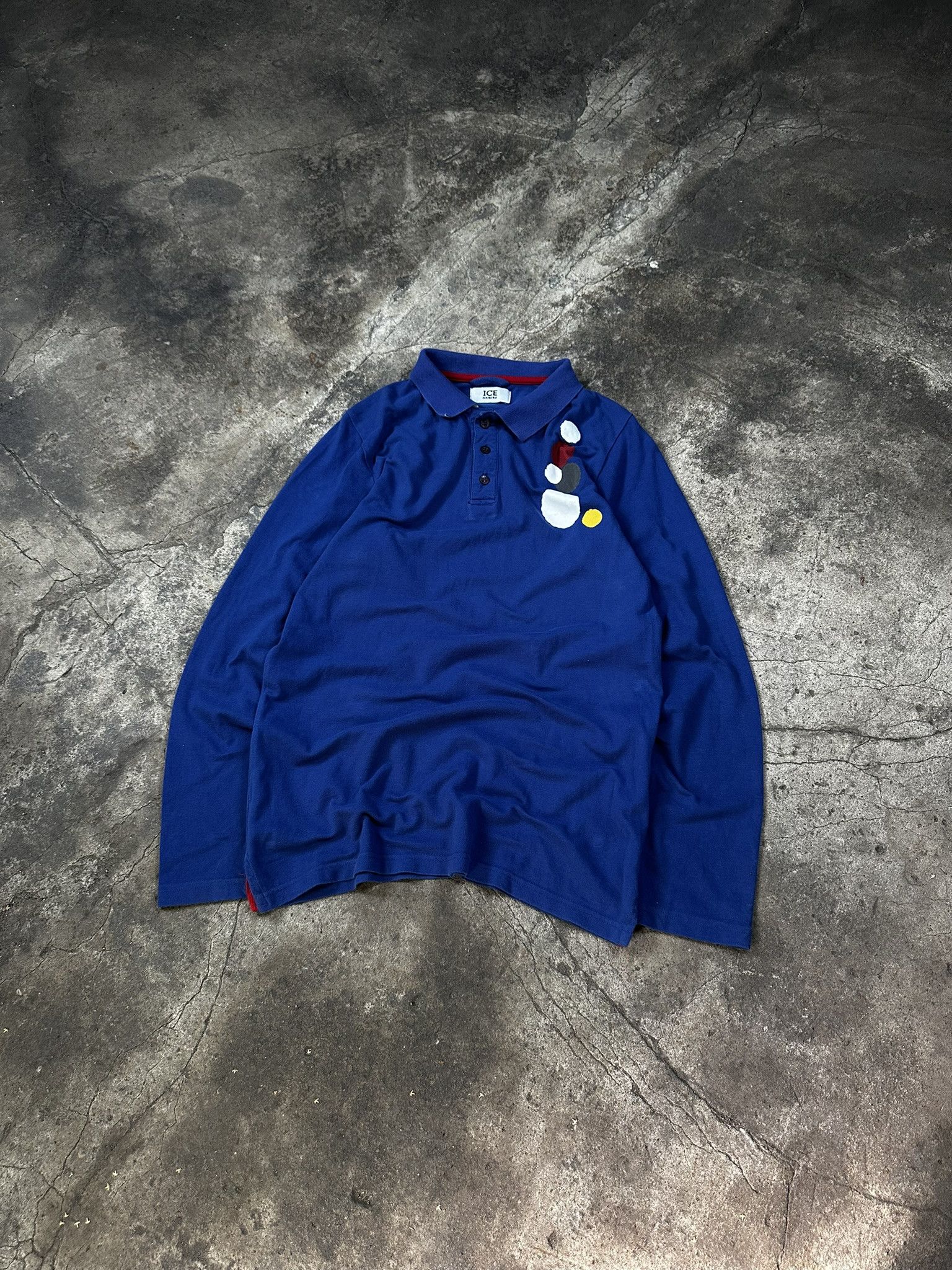 Iceberg Ice Iceberg Dots Polo Longsleeve Shirt Size US M / EU 48-50 / 2 - 1 Thumbnail