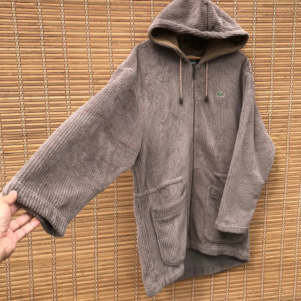 Lacoste × Vintage VINTAGE LACOSTE HOODIE X POLARTEX JUMPER BAGGY Size US XL / EU 56 / 4 - 7 Thumbnail