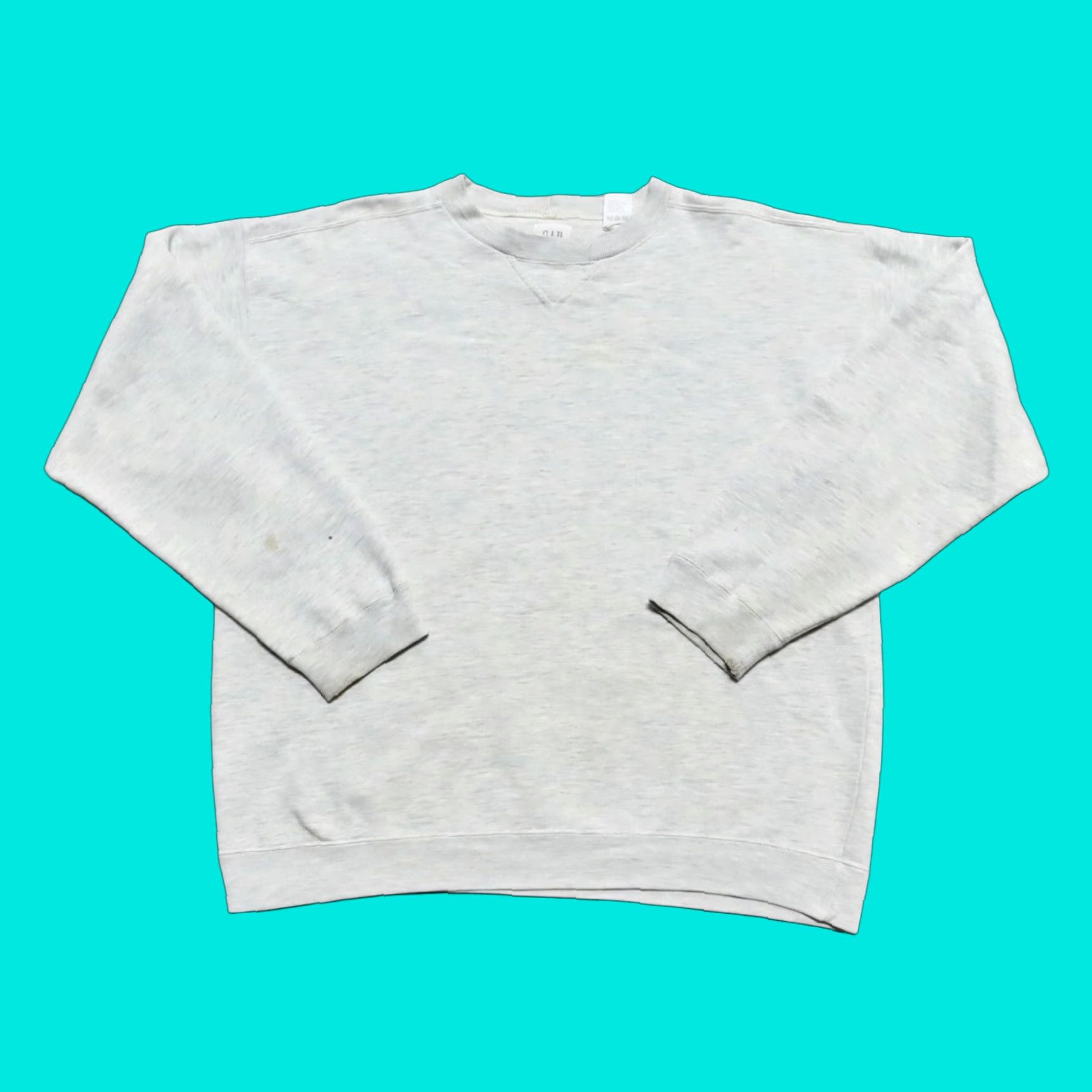 Gap Vintage Gap Sweatshirt V Crew Neck M Heather Mens Size US M / EU 48-50 / 2 - 1 Thumbnail