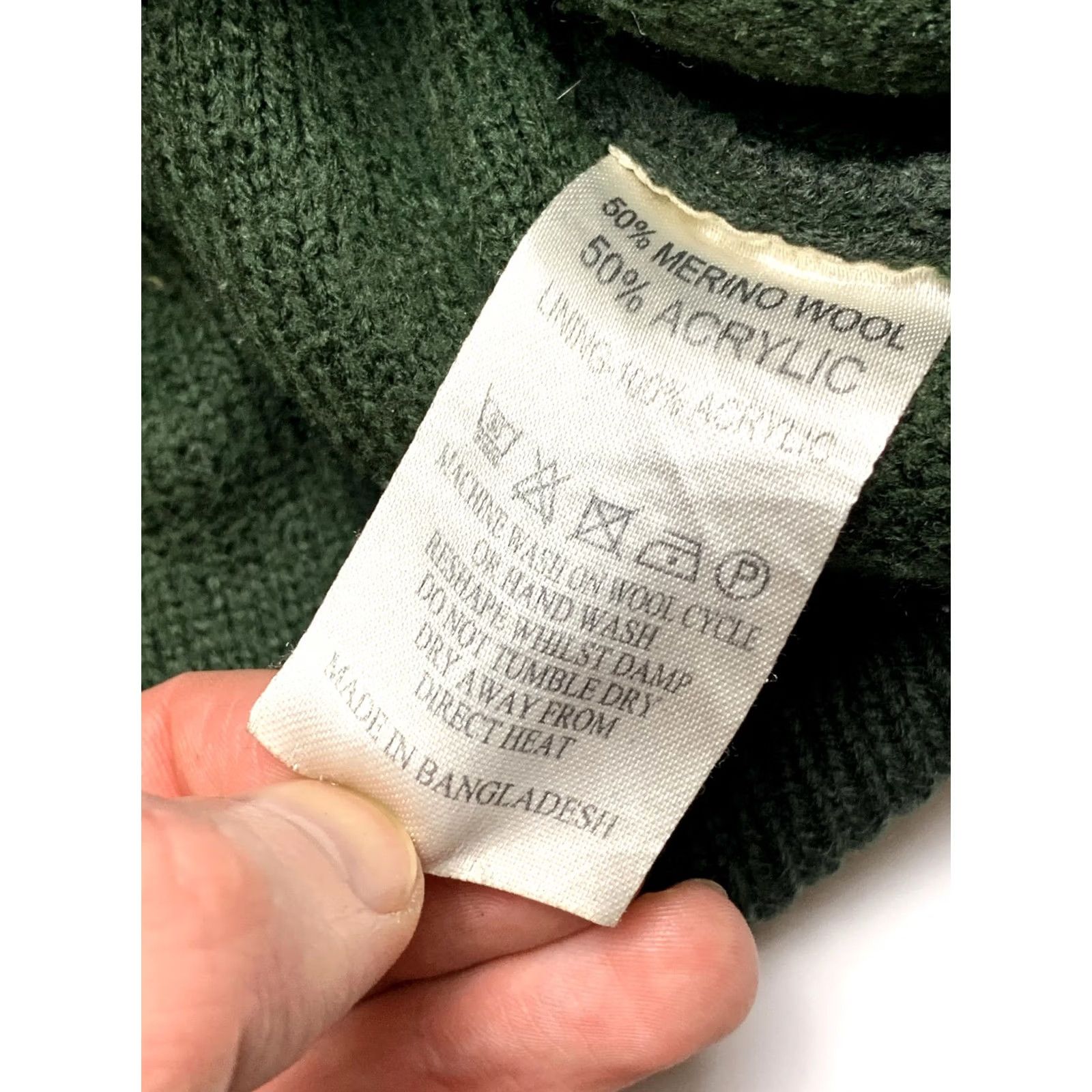 Vintage Rydale Knitted Warm Sweater Large Green Unisex Adults Pullover Knit Shirt Archives Ladies Mens Girls Boys Size US L / EU 52-54 / 3 - 5 Thumbnail
