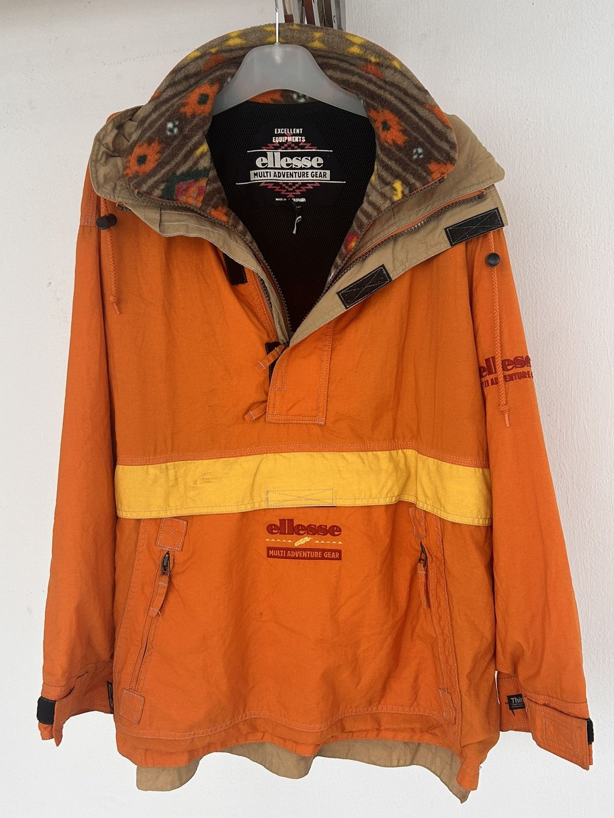 Ellesse Elleesse anorak orange vintage Size US L / EU 52-54 / 3 - 7 Thumbnail