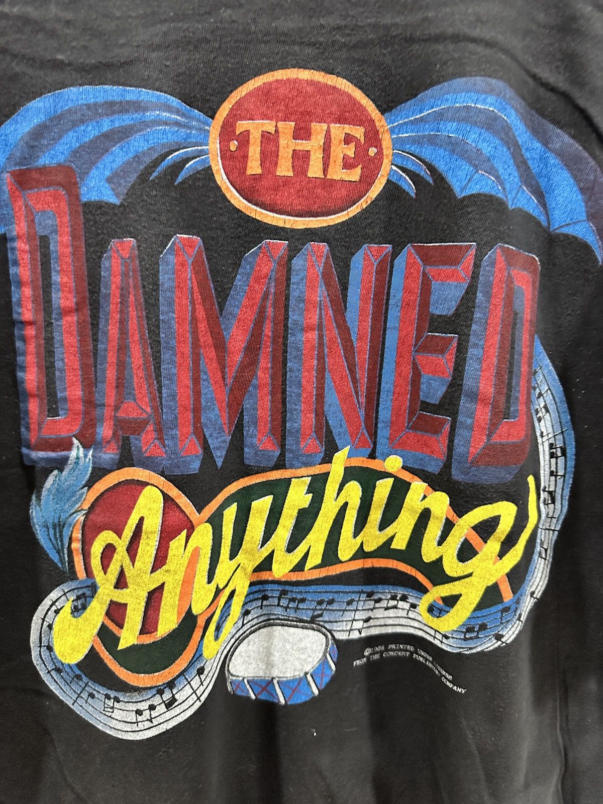 Band Tees × Vintage vintage 1986 THE DAMNED anything punk rock promo t-shirts Size US L / EU 52-54 / 3 - 3 Thumbnail