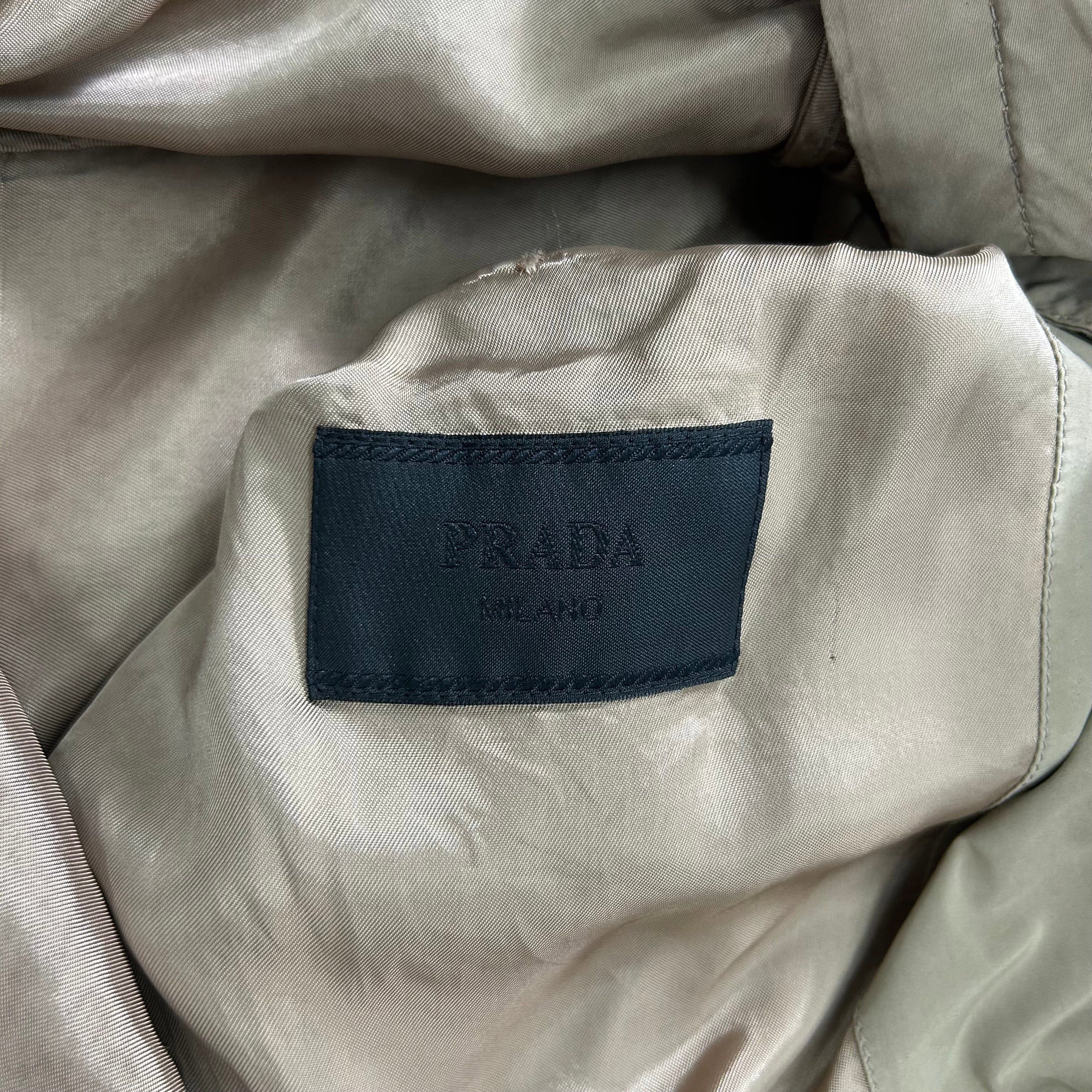 Prada Prada Beige Light Nylon Trench Jacket Size US L / EU 52-54 / 3 - 4 Thumbnail