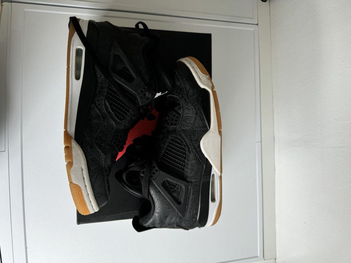 Jordan Brand Jordan 4 laser black Size US 8.5 / EU 41-42 - 2 Thumbnail
