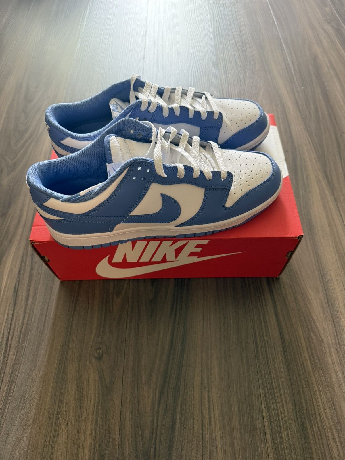 Nike Nike Dunk Low Retro University Blue White Size 11 Men Size US 11 / EU 44 - 2 Thumbnail