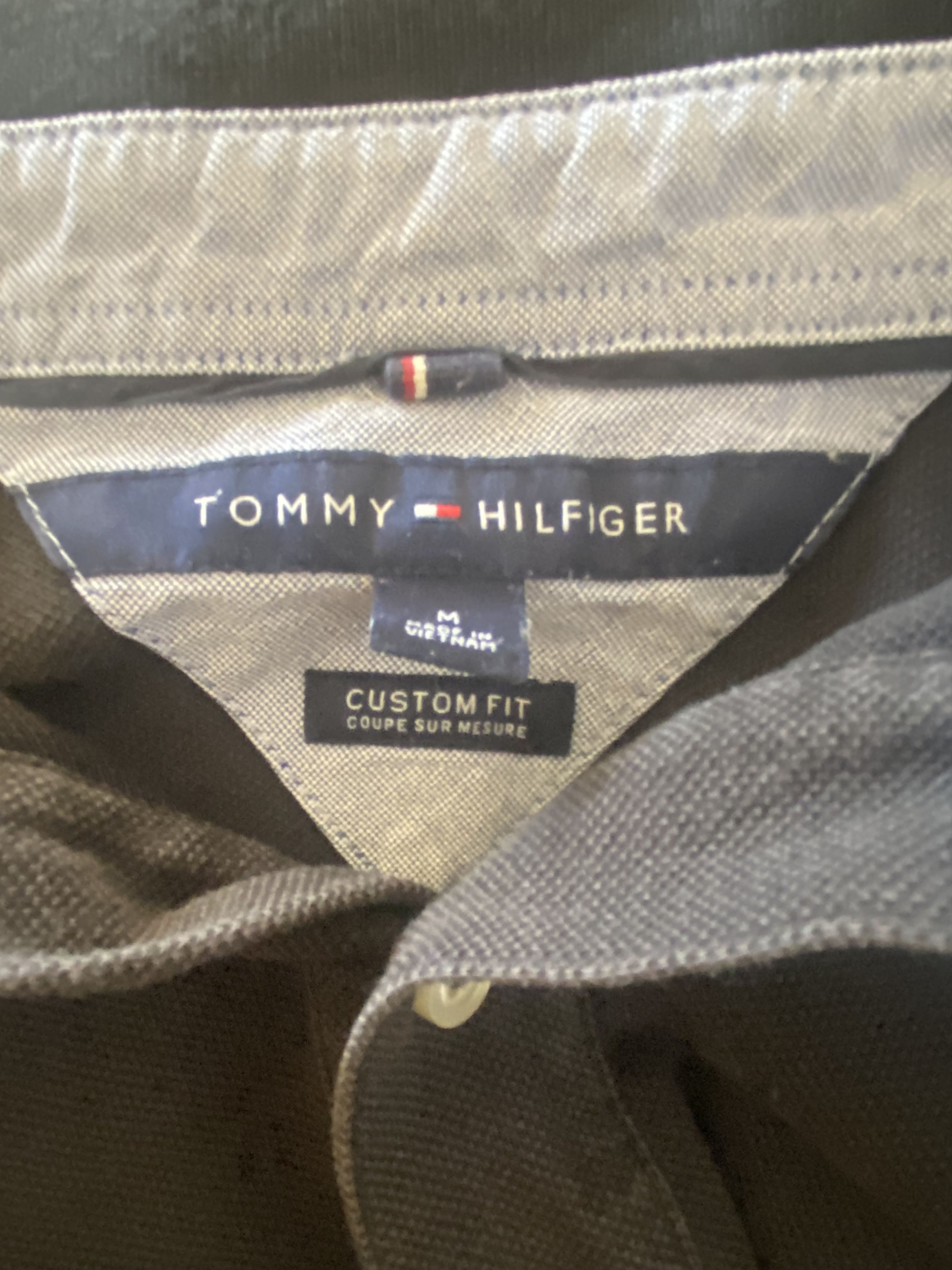 Tommy Hilfiger Men's black polo shirt TOMMY HILFIGER - M - UNIQUE Size US M / EU 48-50 / 2 - 5 Thumbnail