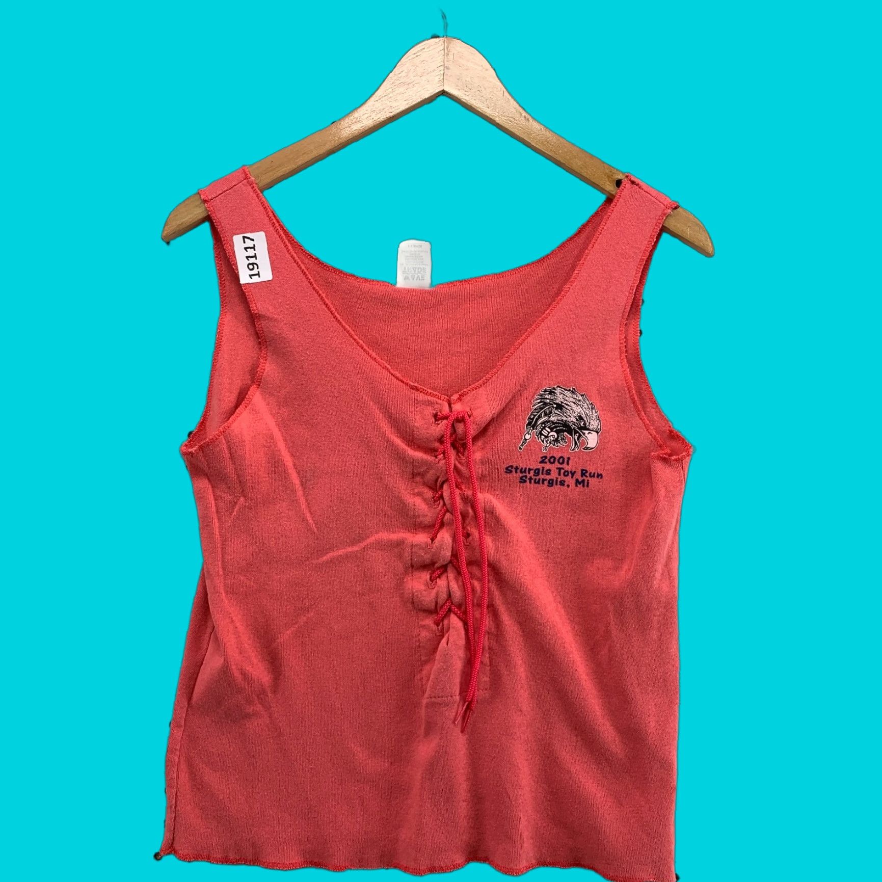 Vintage VINTAGE Wave Trade Sturgis Motorcycle Tank Top 2001 Eagle Womens XL Pink Size XL / US 12-14 / IT 48-50 - 1 Thumbnail
