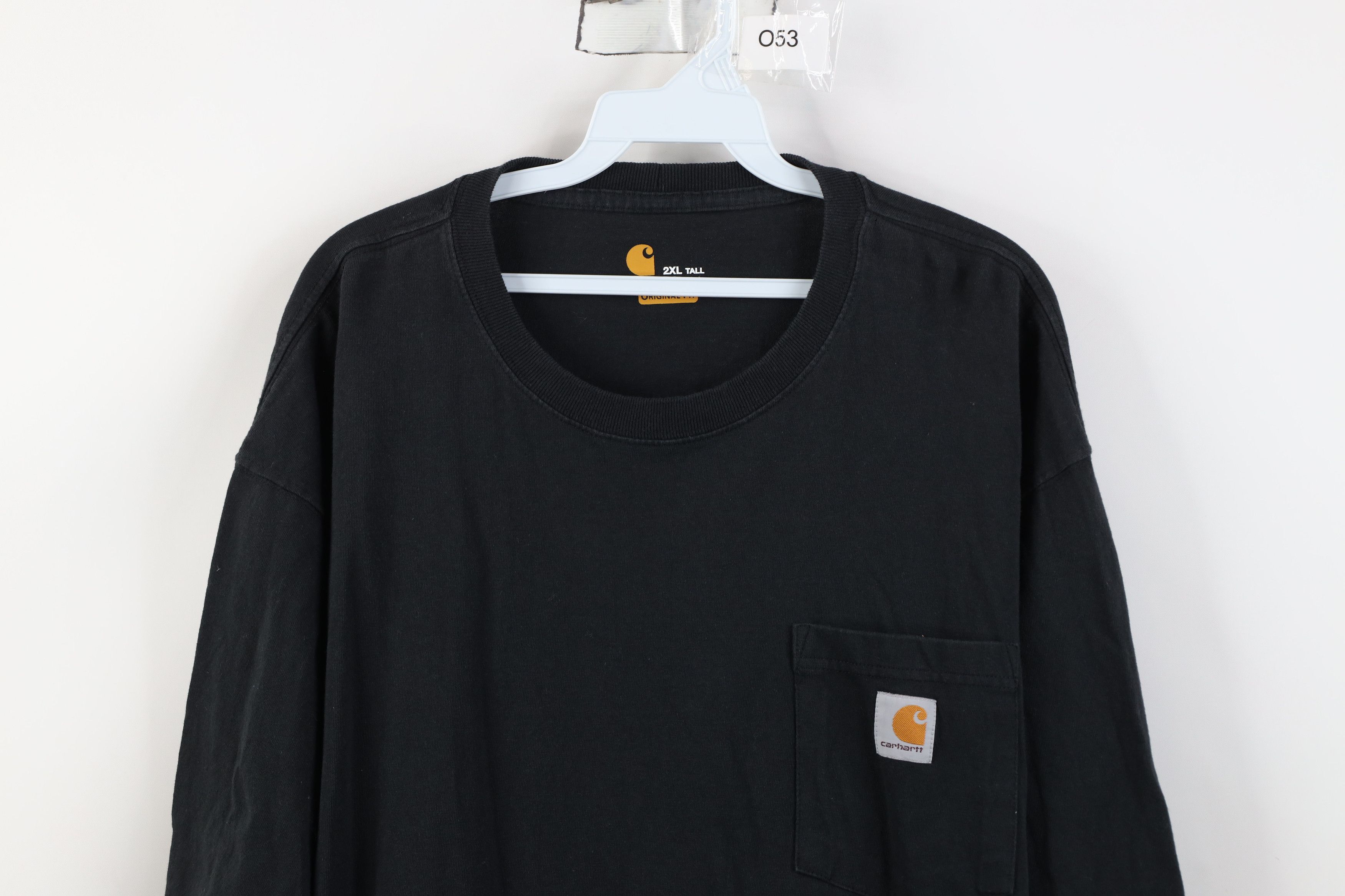 Carhartt Vintage Y2K Carhartt Heavyweight Cotton T-Shirt Black Pocket Size US XXL / EU 58 / 5 - 2 Thumbnail