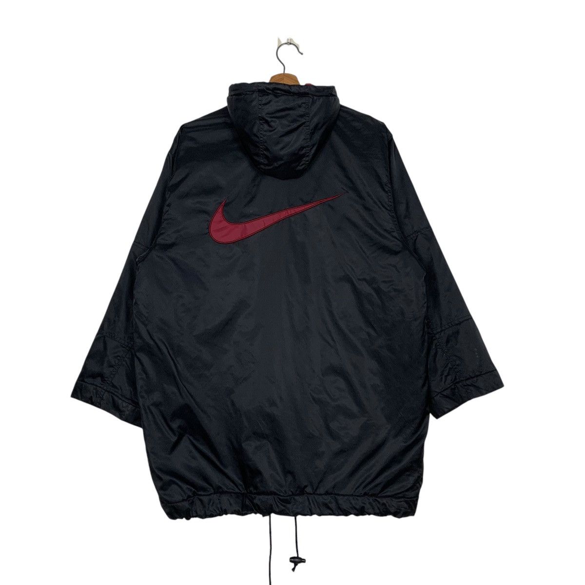 Nike Vtg Nike Swoosh Big Logo Windbreaker Jacket Size US S / EU 44-46 / 1 - 1 Thumbnail