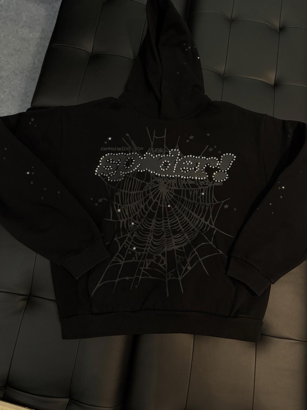 Sp5der Sp5der Black VVS Stone Hoodie Size (XL) 2026 Authentic Size US XL / EU 56 / 4 - 5 Thumbnail