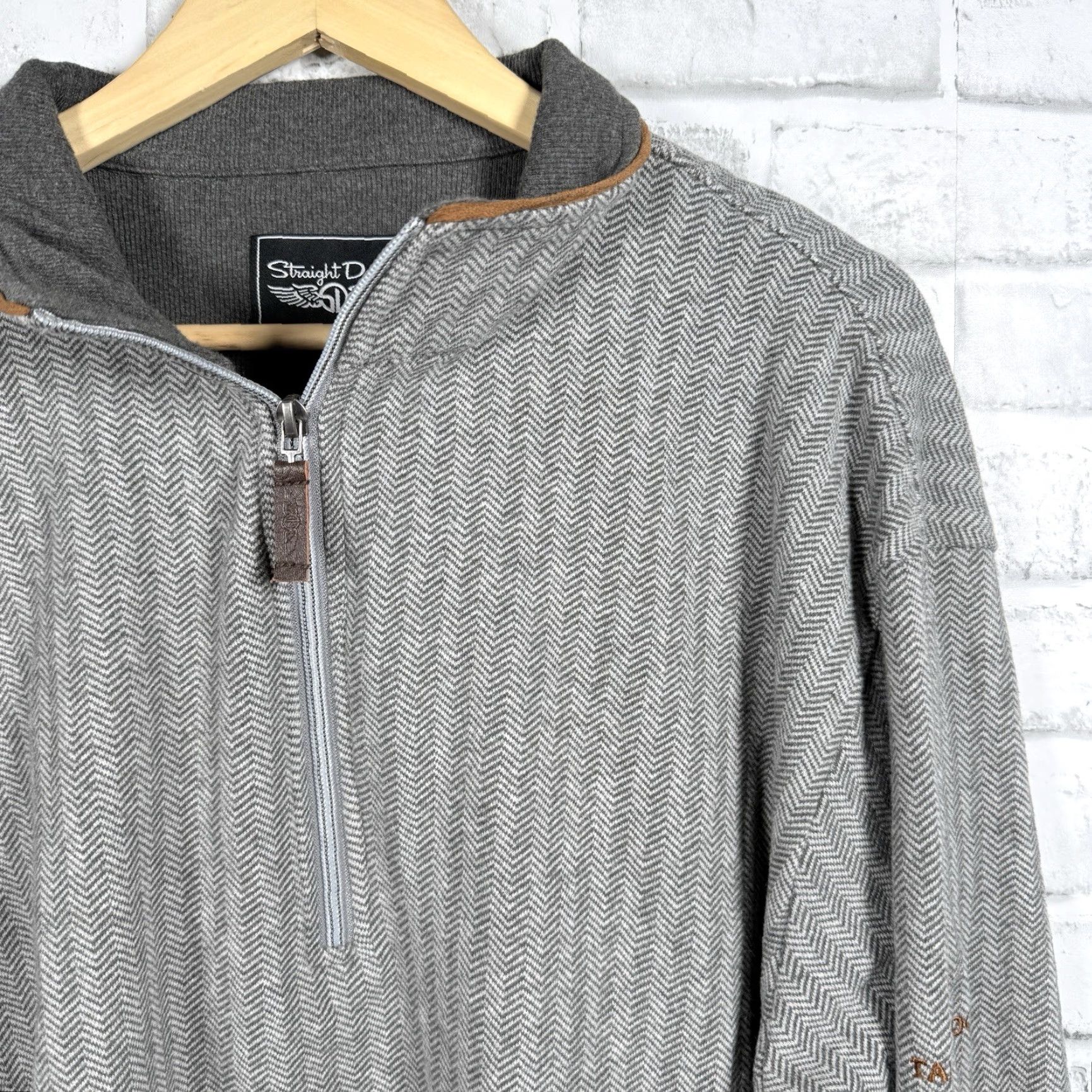 Vintage Straight Down Gray Half Zip Pullover Mens XXL Size Sweater Grays Gray Half Zip Pullover Mens XXL Straight Down Pullover Mens Size XXL Size US XXL / EU 58 / 5 - 2 Thumbnail