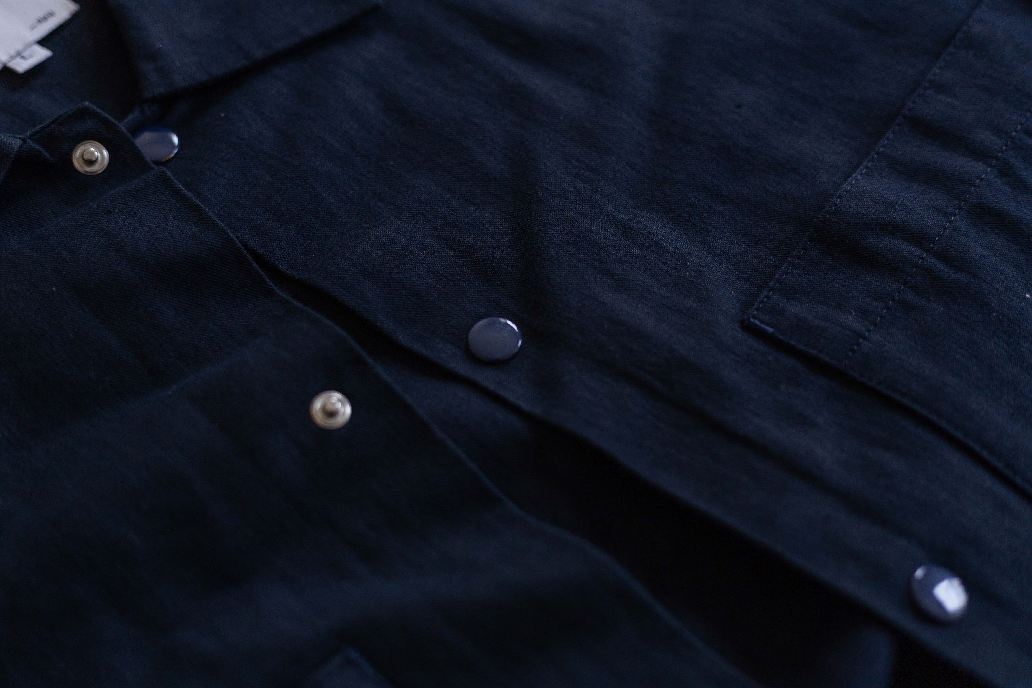 Other COLTESSE Navy Blue Cotton Utility Overshirt Jacket Size US L / EU 52-54 / 3 - 4 Thumbnail
