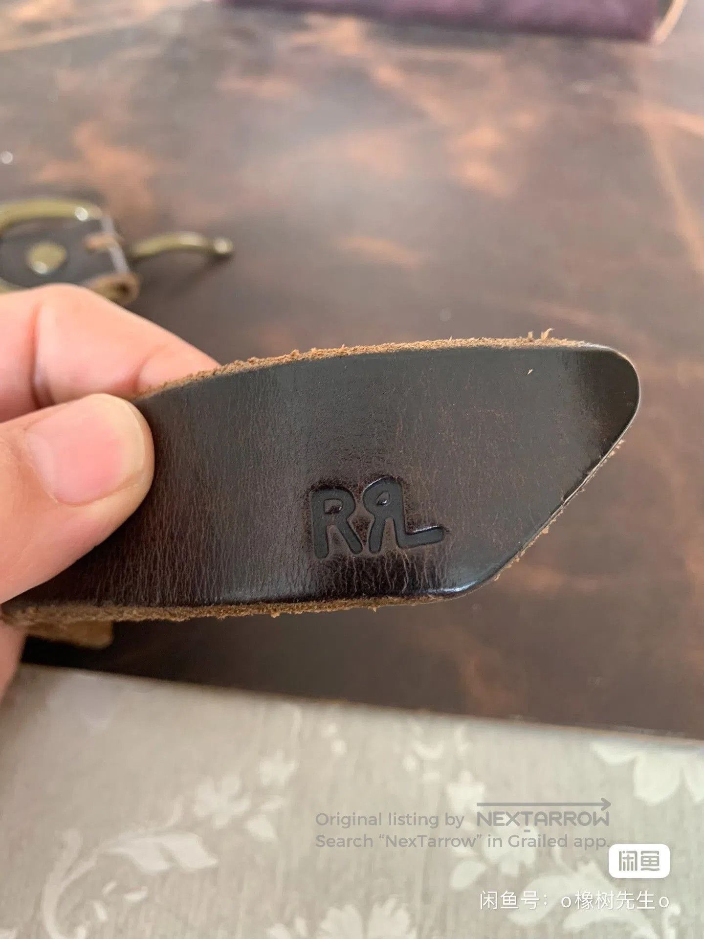 RRL Ralph Lauren RRL Brown Leather Belt. Size ONE SIZE - 6 Thumbnail