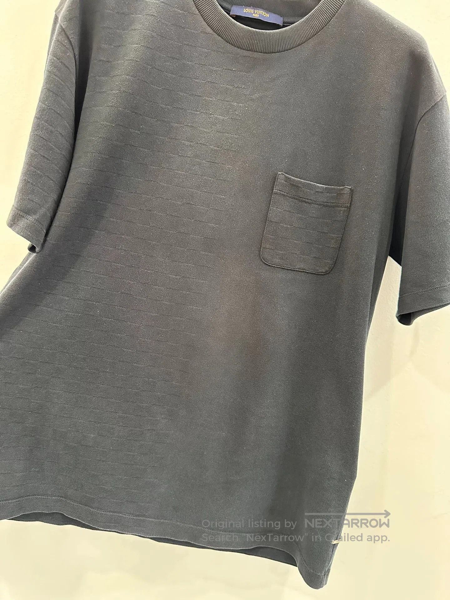 Louis Vuitton Louis Vuitton Black Damier 3D Pocket Tee. Size US L / EU 52-54 / 3 - 3 Thumbnail
