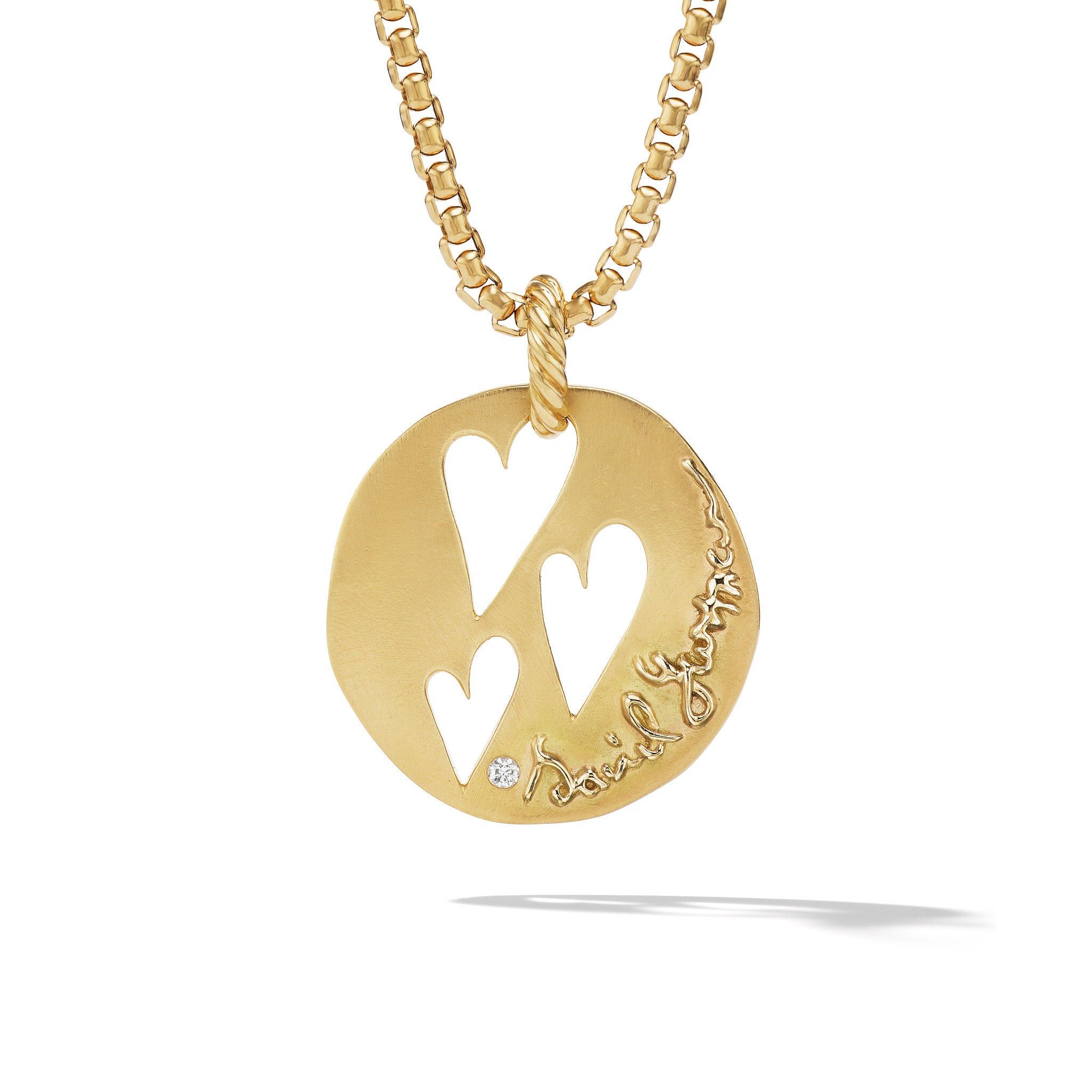 David Yurman o1w1db10525 D17351D Pendant in 18K Yellow Gold with Diamond Size ONE SIZE - 1 Preview