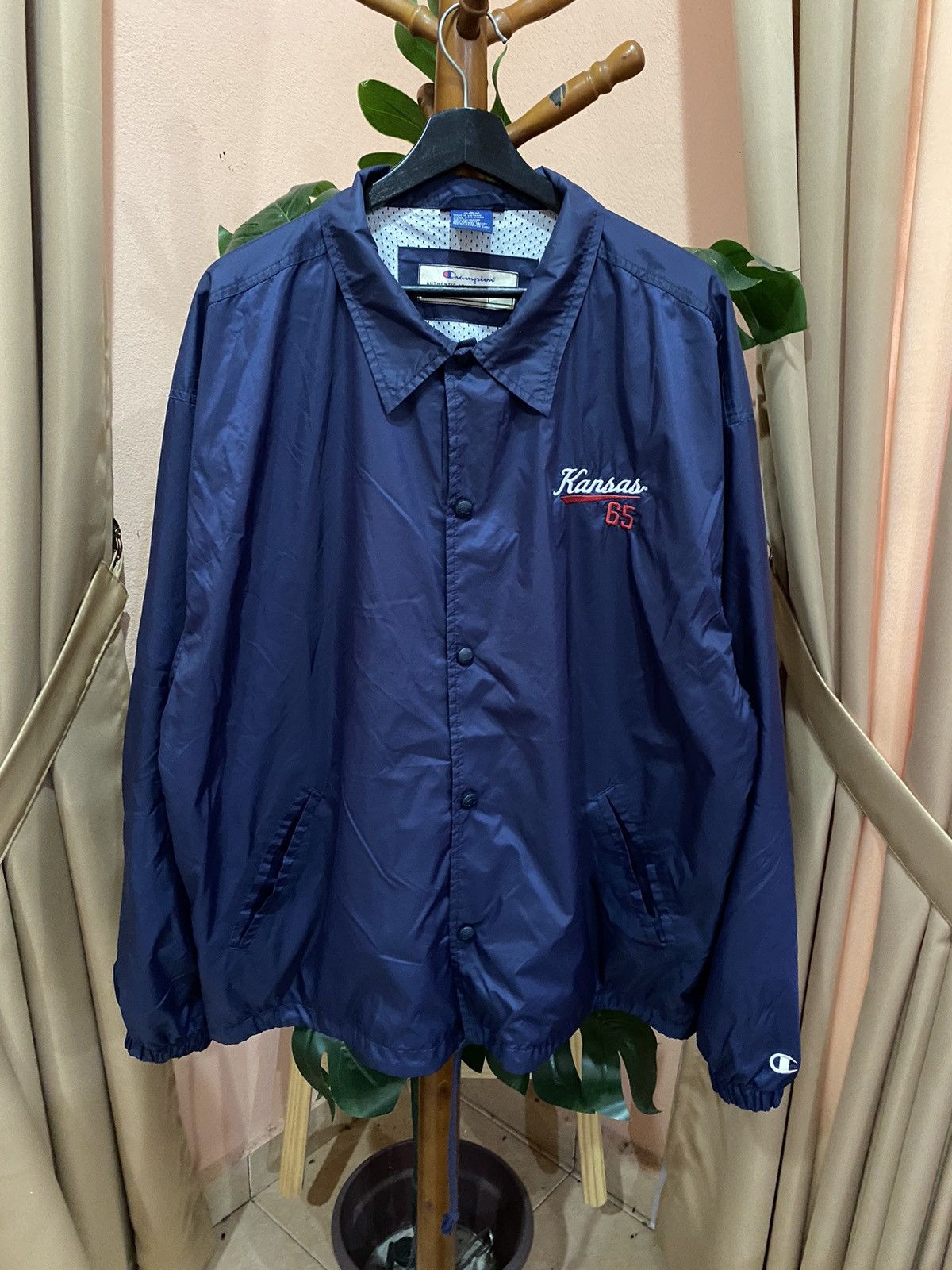 VINTAGE RETRO KANSAS 65 NYLON COACH JACKET