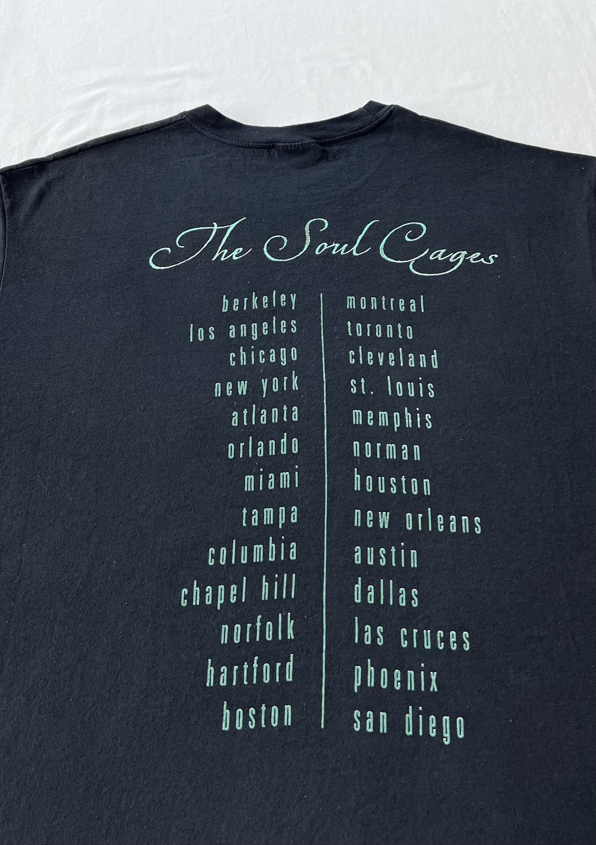 Band Tees Vintage 1991 Sting The Soul Cages Tour Black T-shirt Size US XL / EU 56 / 4 - 11 Thumbnail