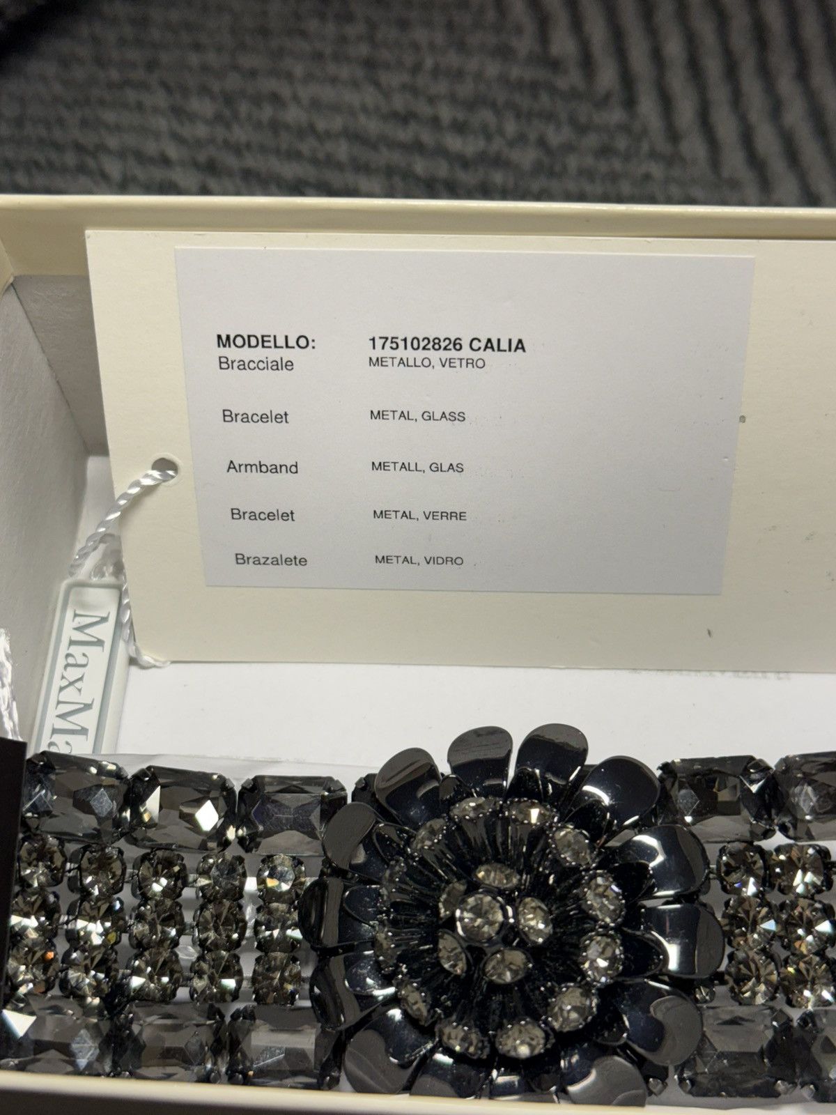 Max Mara Max Mara Crystal Bracelet Size ONE SIZE - 3 Thumbnail