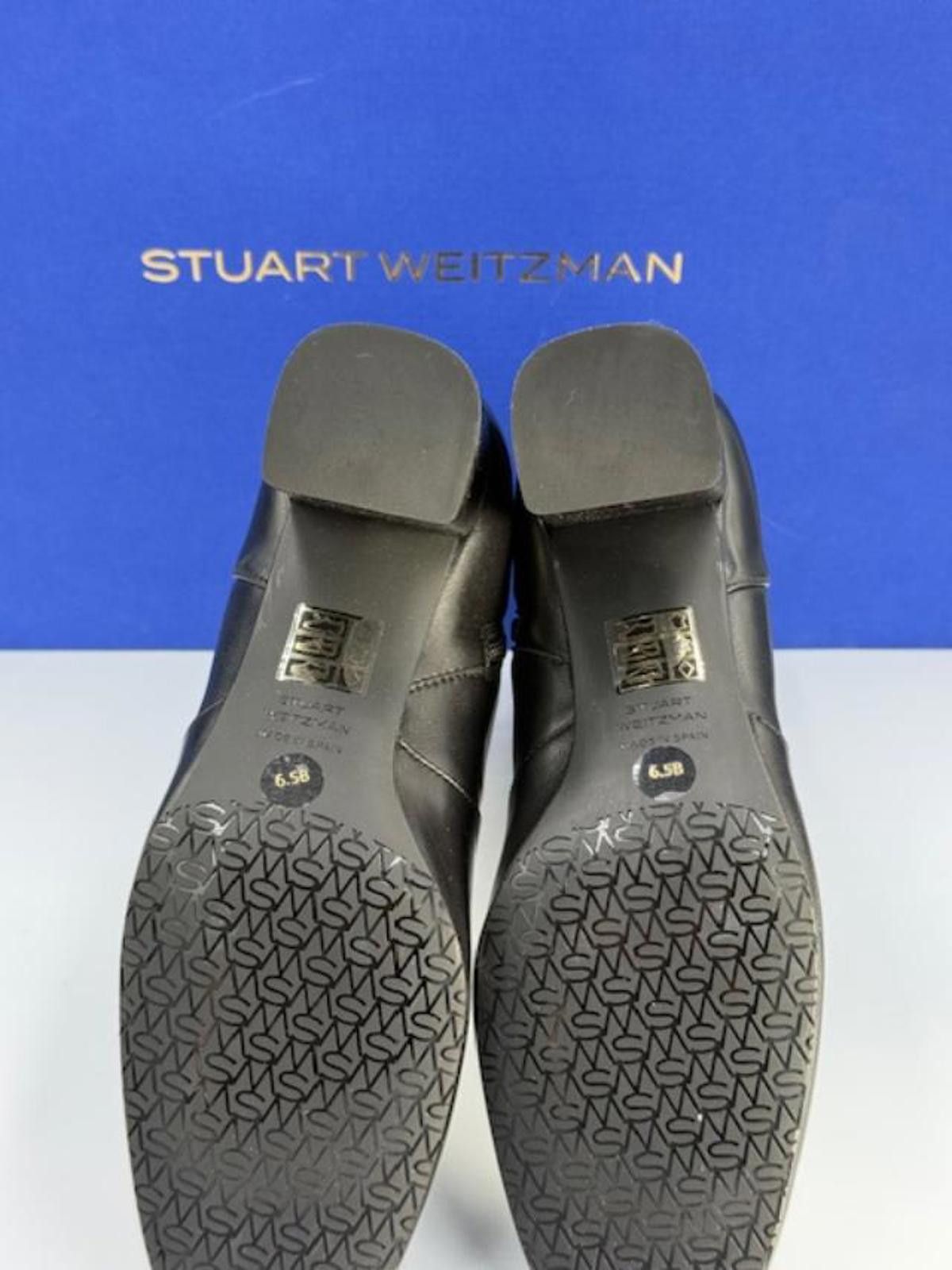 Stuart Weitzman Stuart Weitzman 'Miranda' Black Zip Bootie Women's Size 6.5 Size US 6.5 / IT 36.5 - 8 Thumbnail