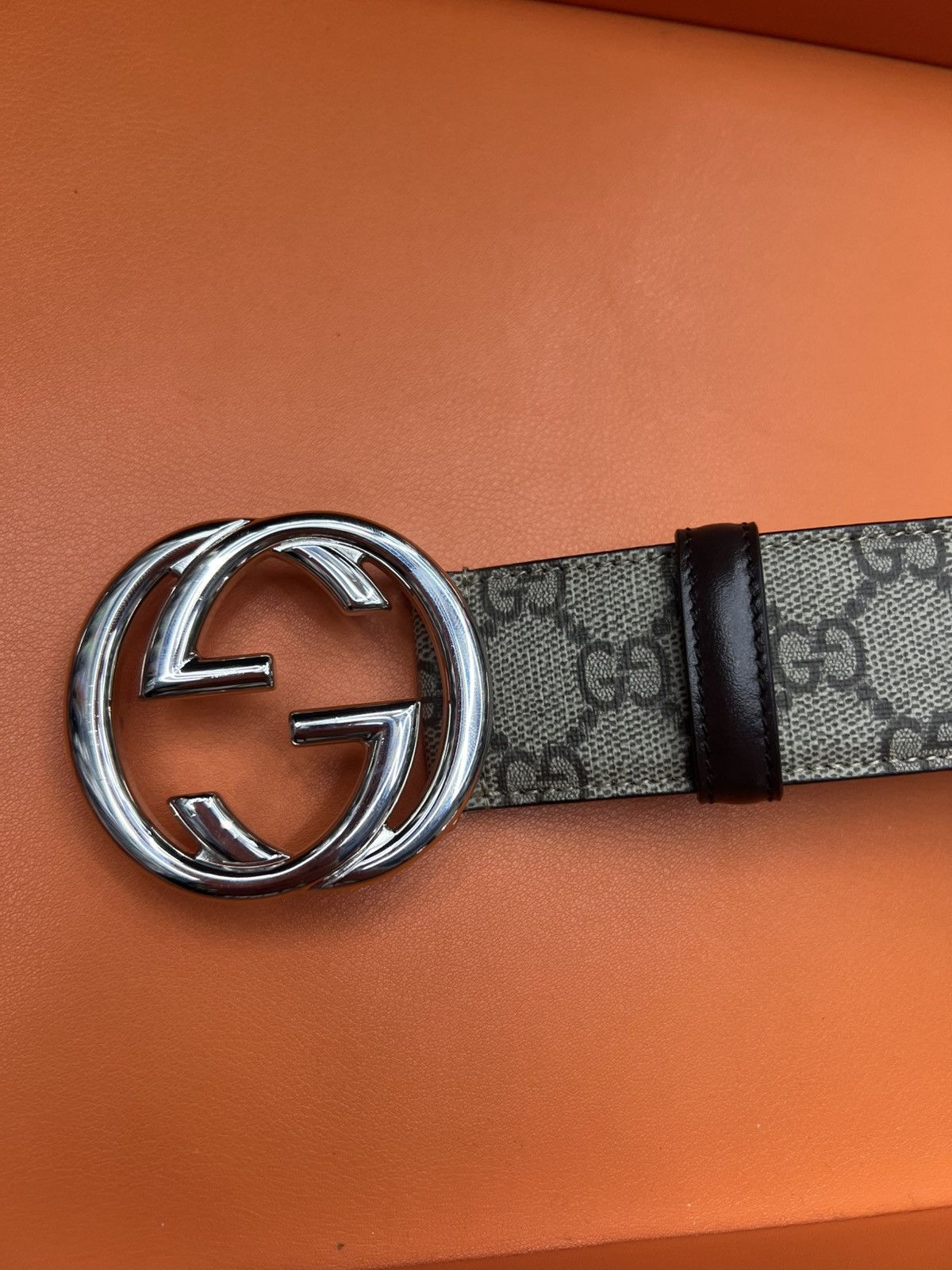 Gucci Gucci GG Supreme Interlocking G Belt Size 42 - 3 Thumbnail