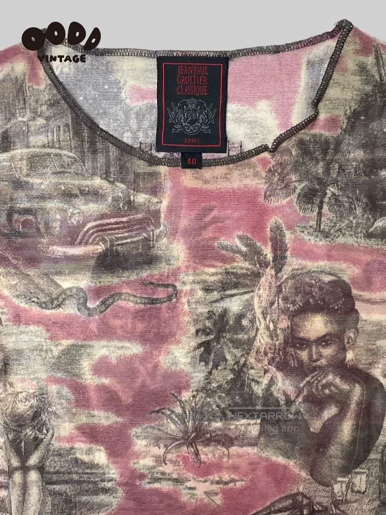 Jean Paul Gaultier Jean Paul Gaultier Patch Mesh T-Shirt Size US M / EU 48-50 / 2 - 3 Thumbnail