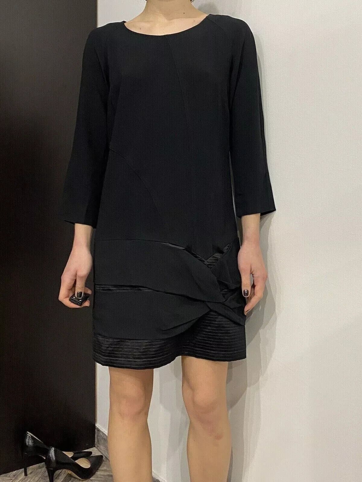 See by Chloe See By Chloe Black Dress Acetate Womens Viscose Size S UK8 Size S / US 4 / IT 40 - 1 Thumbnail