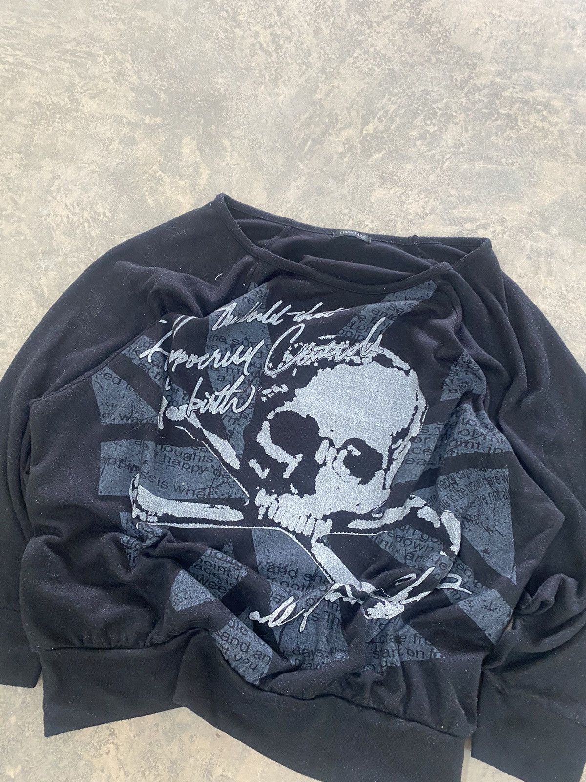 Le Grande Bleu (L.G.B.) Cornflake skull punk grunge lgb knit loose fit Size US M / EU 48-50 / 2 - 7 Thumbnail
