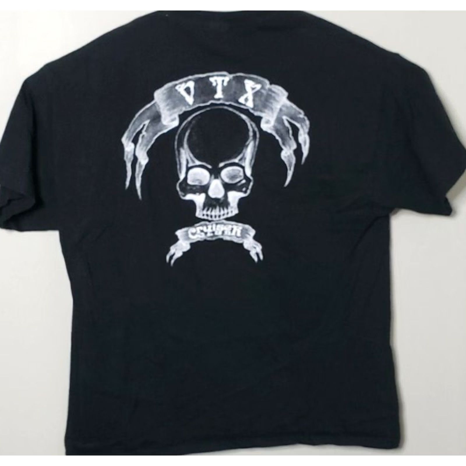 Honda Honda Cruiser VTX Club T-shirt Men's XXL Black Heavy Cotton Skull Back Logo Size US XXL / EU 58 / 5 - 2 Thumbnail