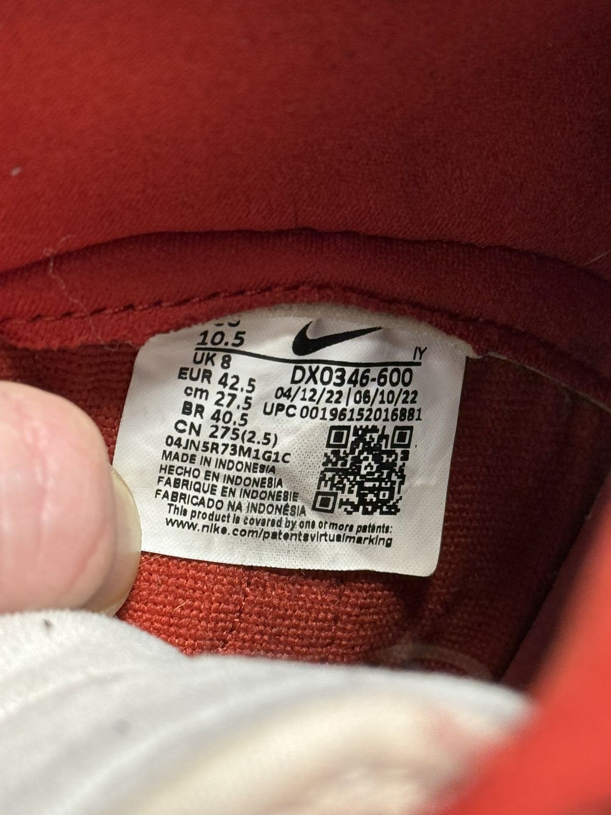 Nike Nike Dunk High LXX White Red Size US 8 / EU 41 - 13 Thumbnail