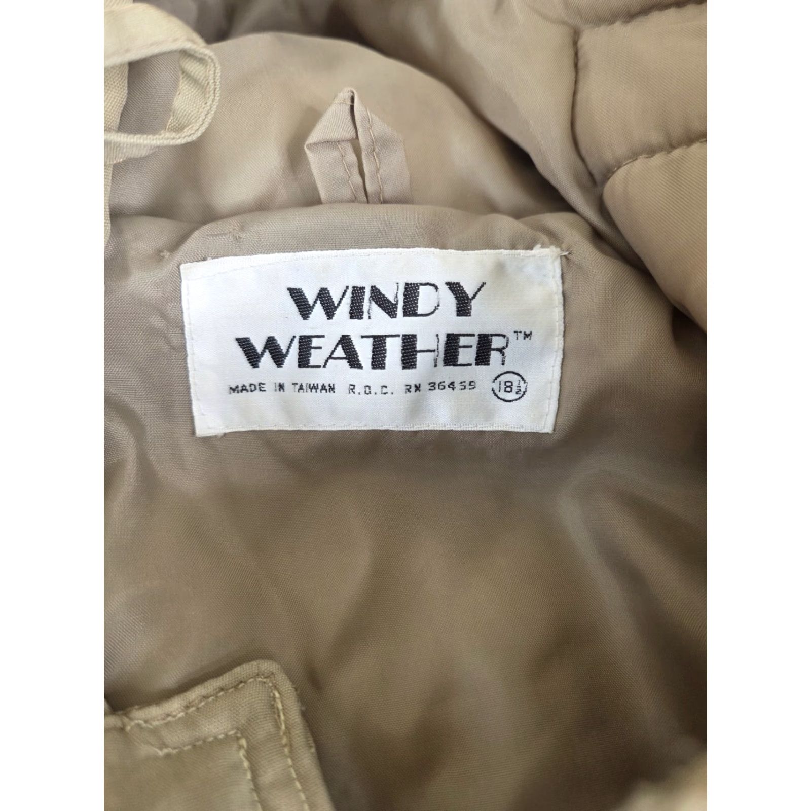 Vintage VINTAGE Windy Weather Jacket Coat Womens XL Beige 18 Puffer Quilted Toggle Zip Anorak Size XL / US 12-14 / IT 48-50 - 3 Thumbnail