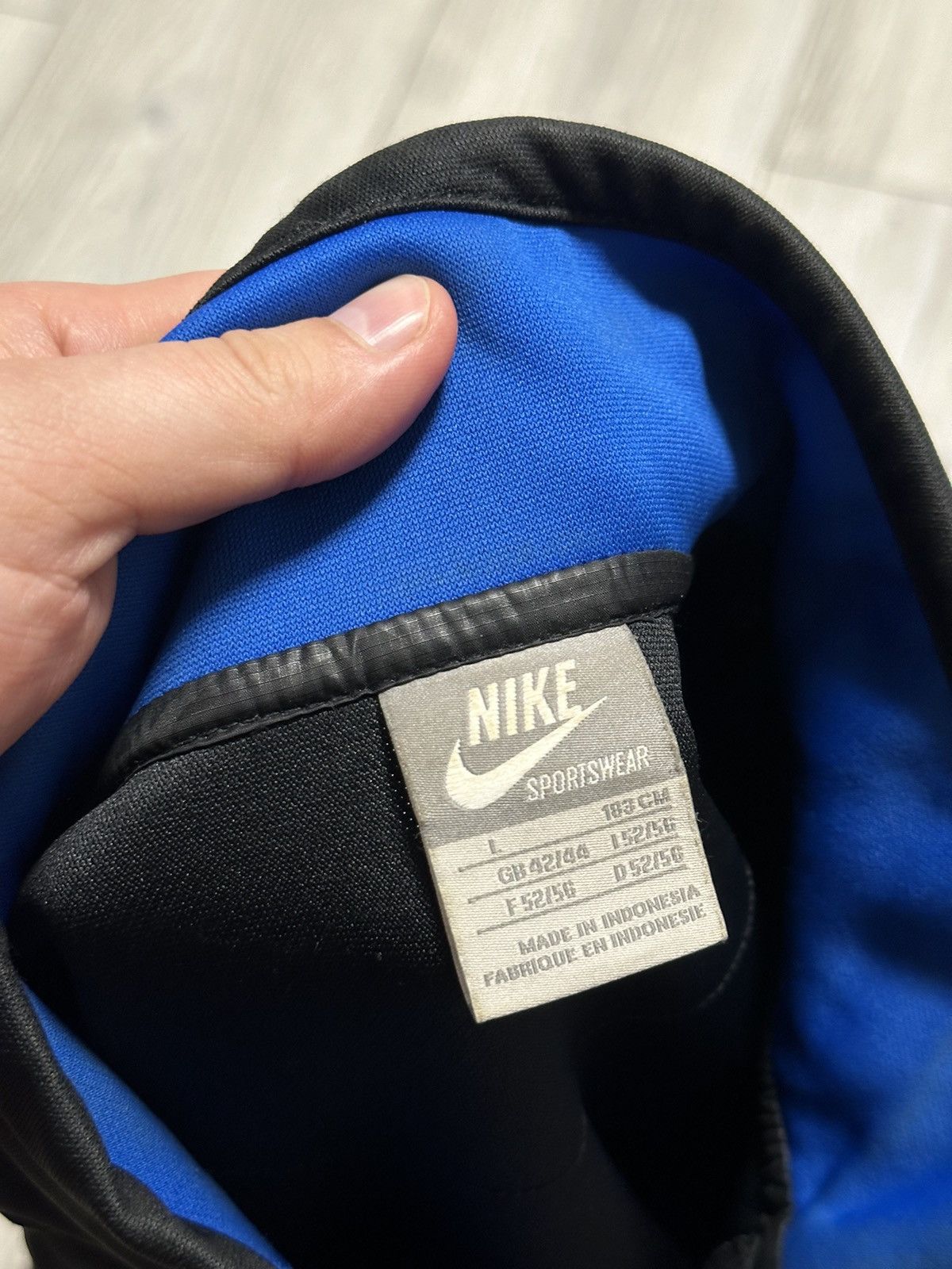 Vintage Vintage Nike Track Jacket Y2K Drill Size US L / EU 52-54 / 3 - 4 Thumbnail