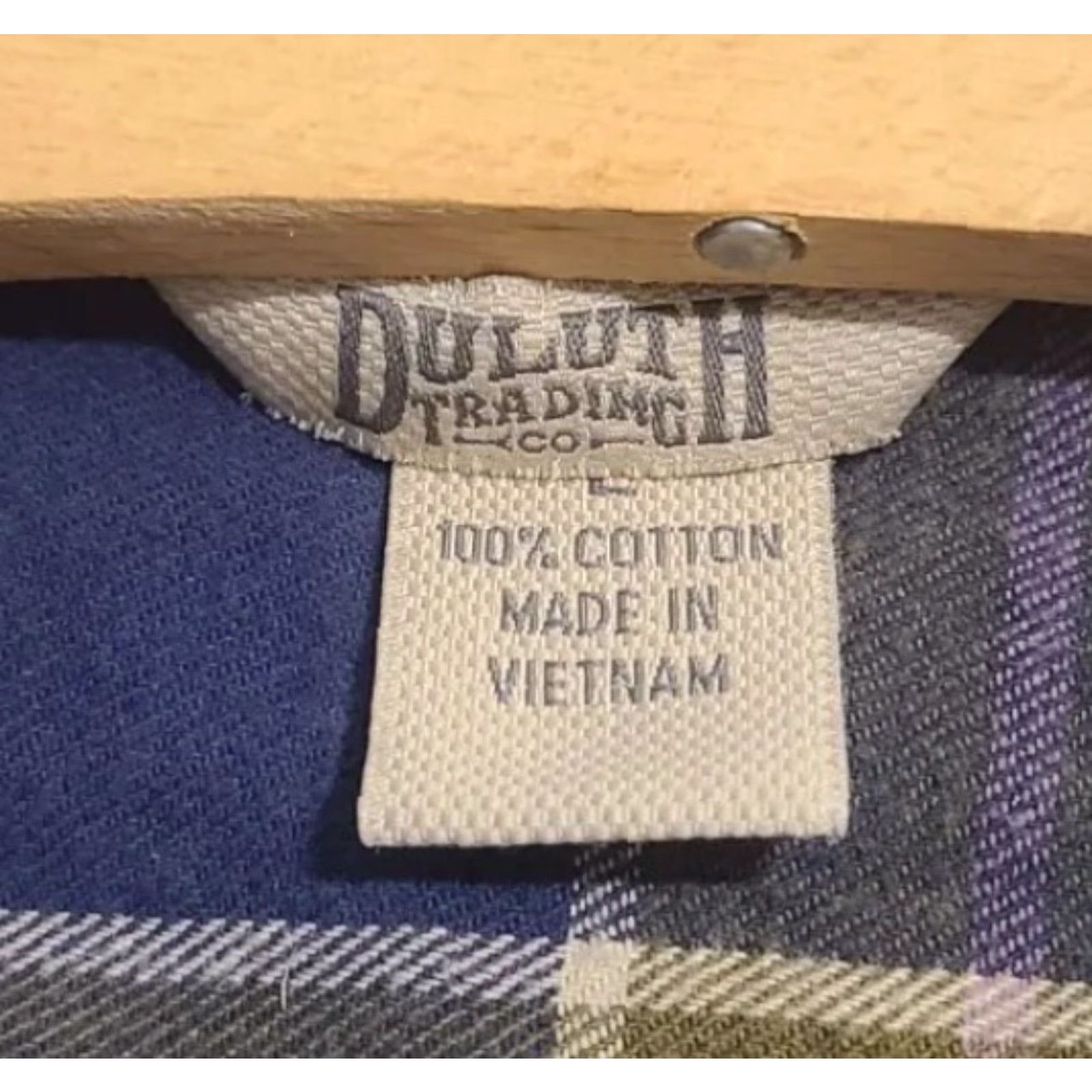 CO Duluth Trading Co Mens Large Plaid Blue Green Brown Long Sleeve Button-Up Shirt Shirt L Multicolor Flannel Cotton Button-Down Pocket Casual Workwear Size US L / EU 52-54 / 3 - 2 Thumbnail