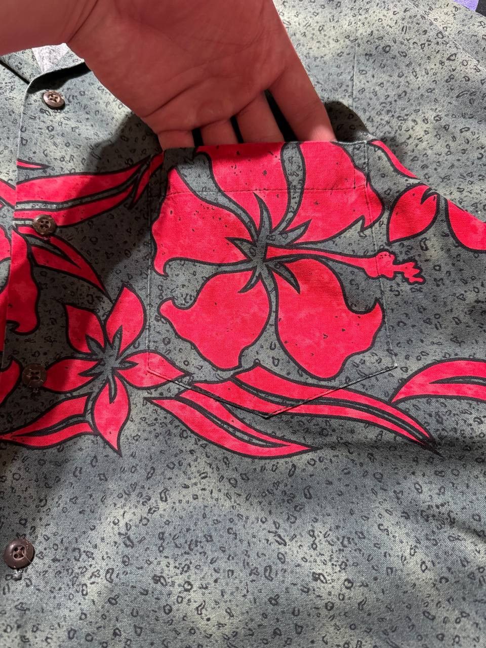 Other Vintage Hawaiian shirt in dark green Size M Size US M / EU 48-50 / 2 - 5 Thumbnail