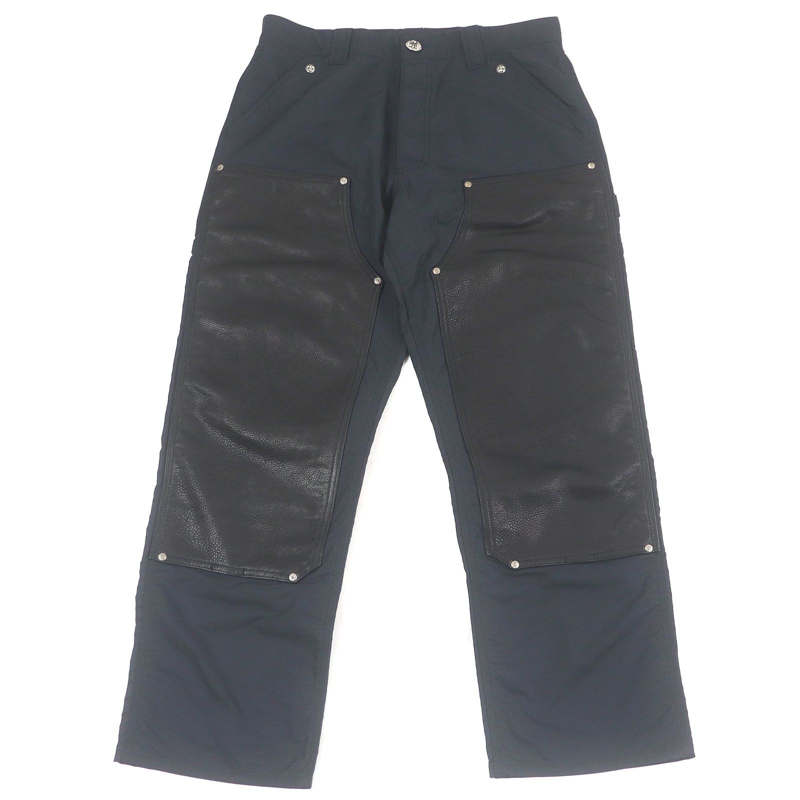 Chrome Hearts Other Chrome Hearts Carpenter Leather Switching Nylon Pants Others Pants DUTY FREE for USA Size ONE SIZE - 1 Thumbnail