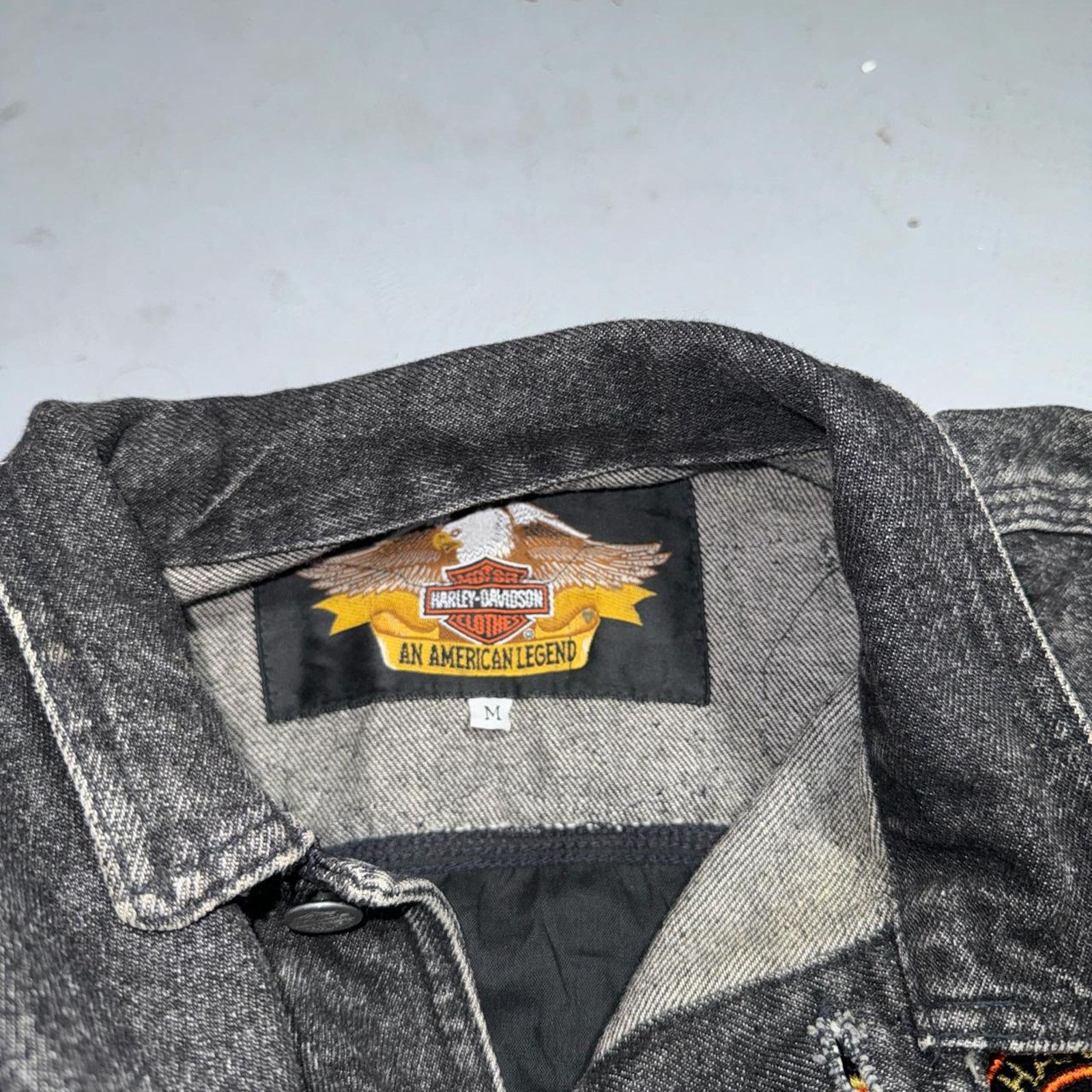 Harley Davidson 1990s harley davidson black denim Size US M / EU 48-50 / 2 - 5 Thumbnail