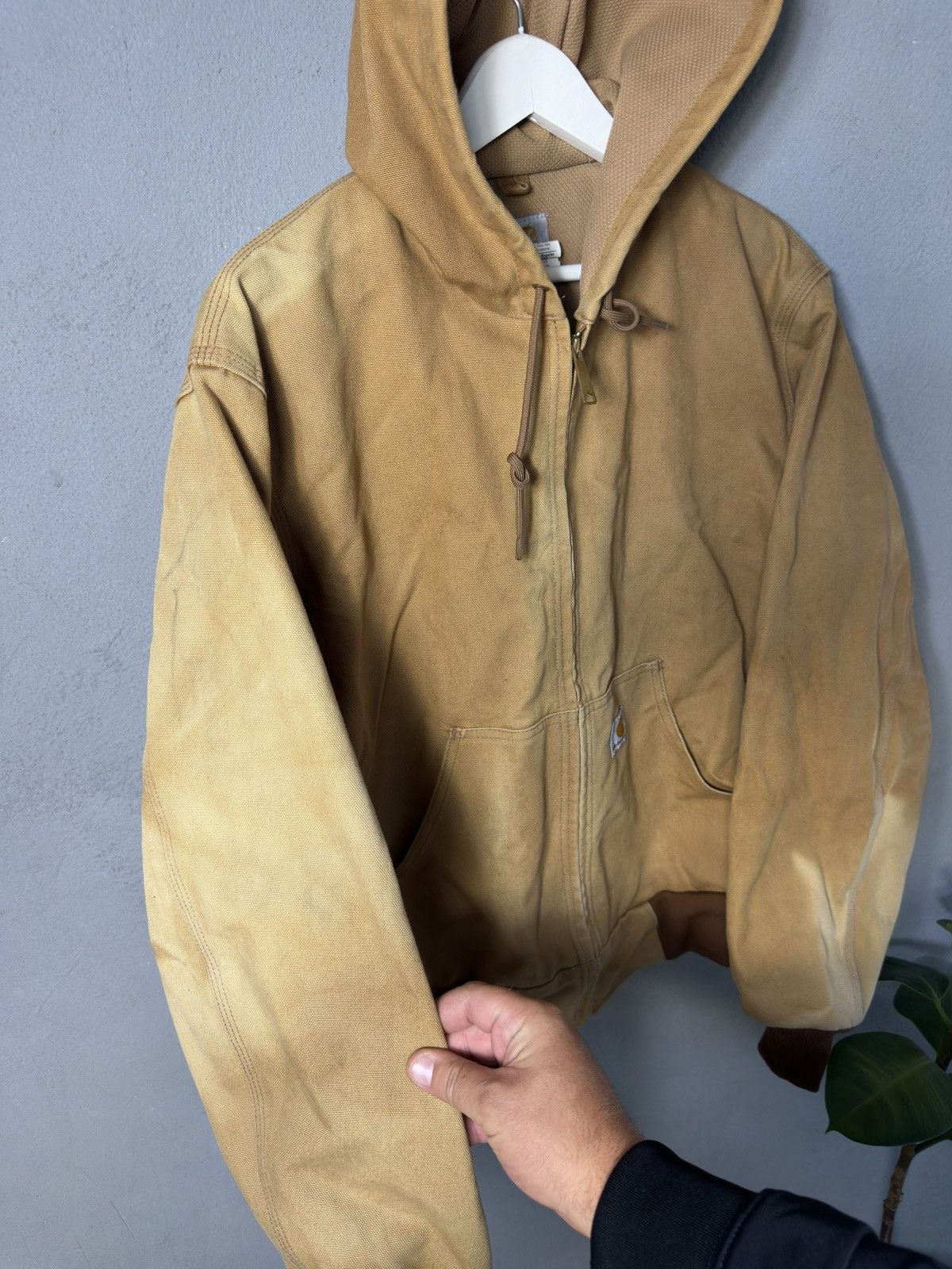 Carhartt CARHARTT Detroid Jacket Hooded Vintage Canvas Bomber Tan Men Size US S / EU 44-46 / 1 - 3 Thumbnail
