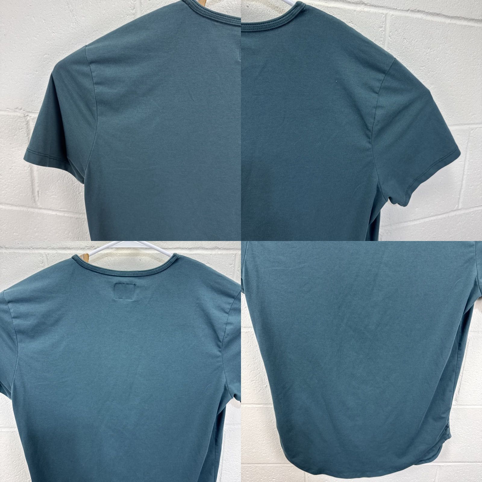 Cuts CUTS T-Shirt Mens XL Green Short Sleeve Henley Athletic Stretch Logo Button Solid Casual All Seasons Knit Cotton Size US XL / EU 56 / 4 - 9 Thumbnail