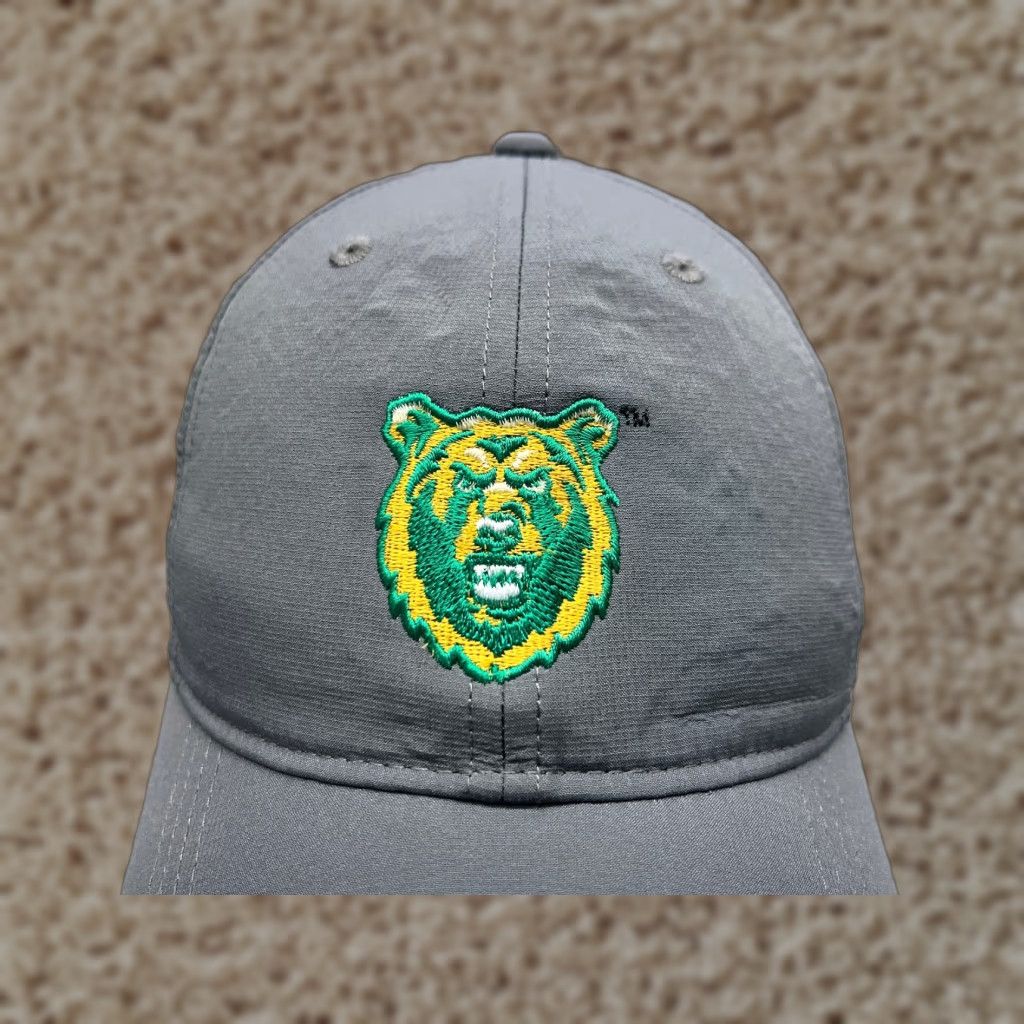 Nike Nike Golf Hat Cap Strap Back One Size Adult Gray 100% Polyester Adjustable Bear Logo Nike Hat Golf Mens Cap Size ONE SIZE - 1 Thumbnail