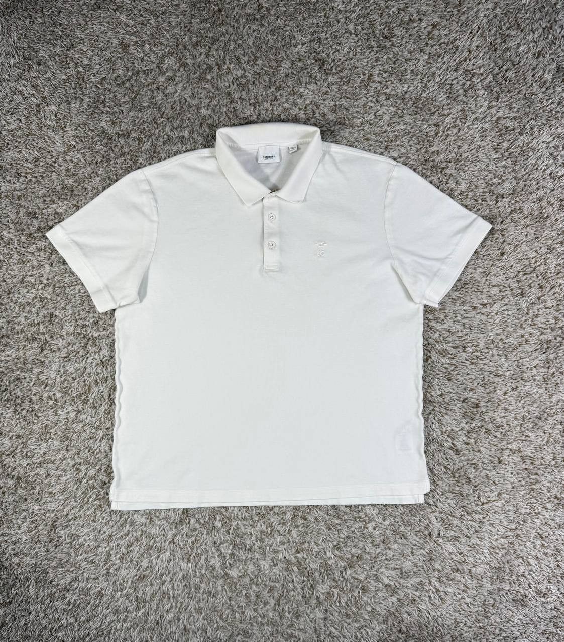 Burberry Burberry London Plaid White Short Sleeve Polo Shirt Size US XXL / EU 58 / 5 - 1 Thumbnail