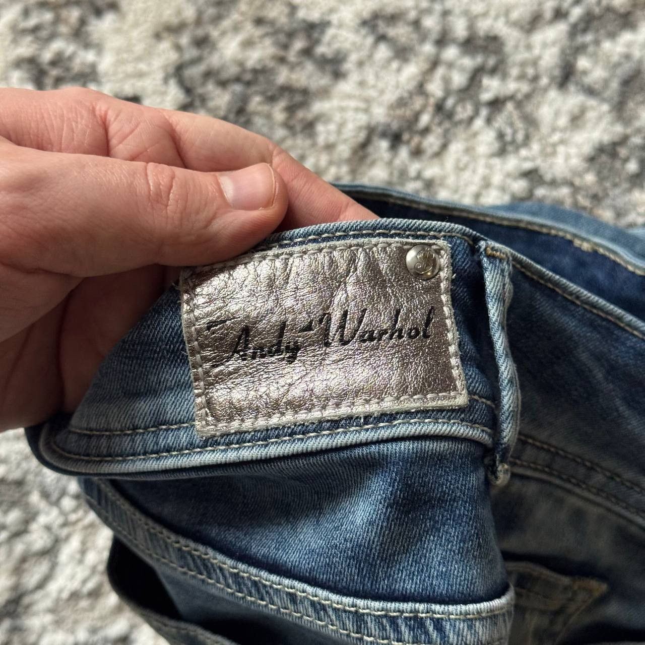 Andy Warhol Andy Warhol Pepe Jeans Crazy Distressed Washed Denim Jeans Size US 26 / EU 42 - 10 Thumbnail