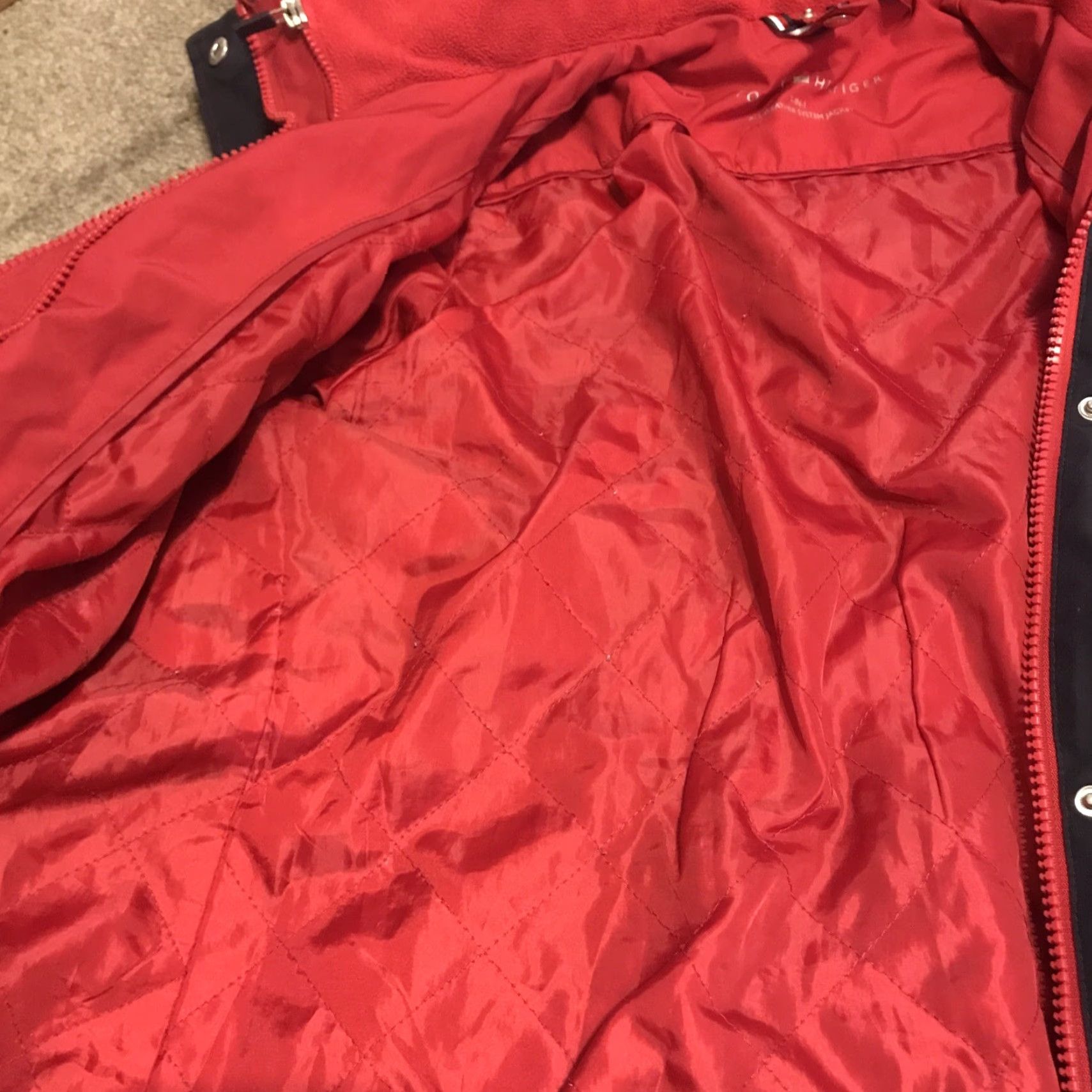 Tommy Hilfiger Tommy Hilfiger 3-in-1 Jacket Women M All Weather System Coat Navy Red Solid Zip Snap Size M / US 6-8 / IT 42-44 - 7 Thumbnail