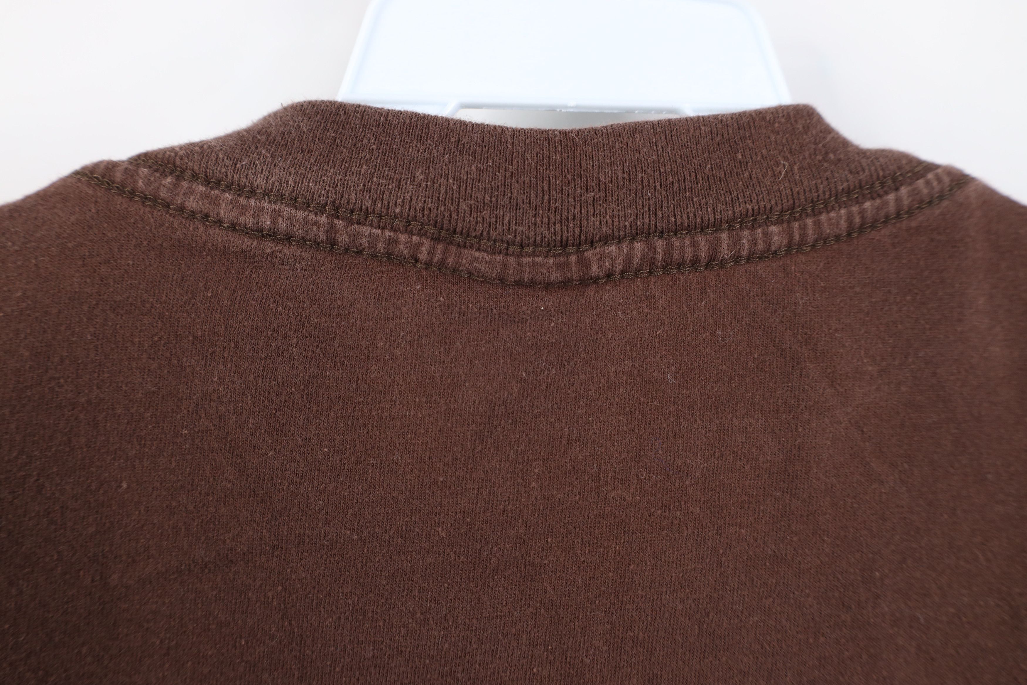 Vintage Vintage 90s Y2K Streetwear Cotton Short Sleeve T-Shirt Brown Size US XXL / EU 58 / 5 - 10 Thumbnail
