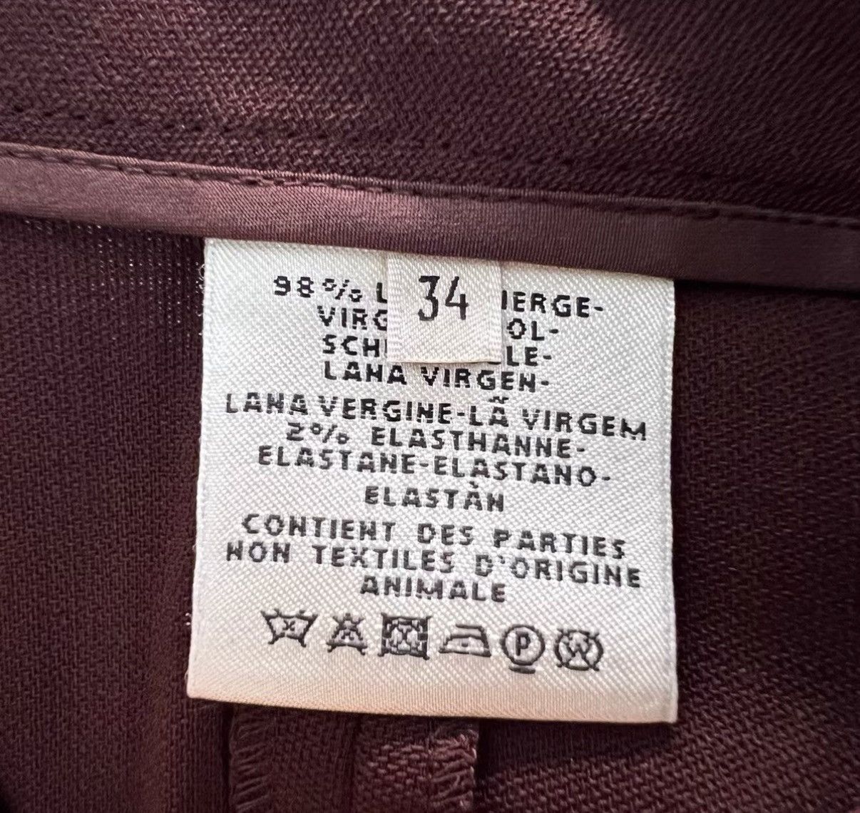 Hermes Hermès Deep Red Straight-leg Trousers J41 Size 25" / US 0 / IT 36 - 5 Thumbnail