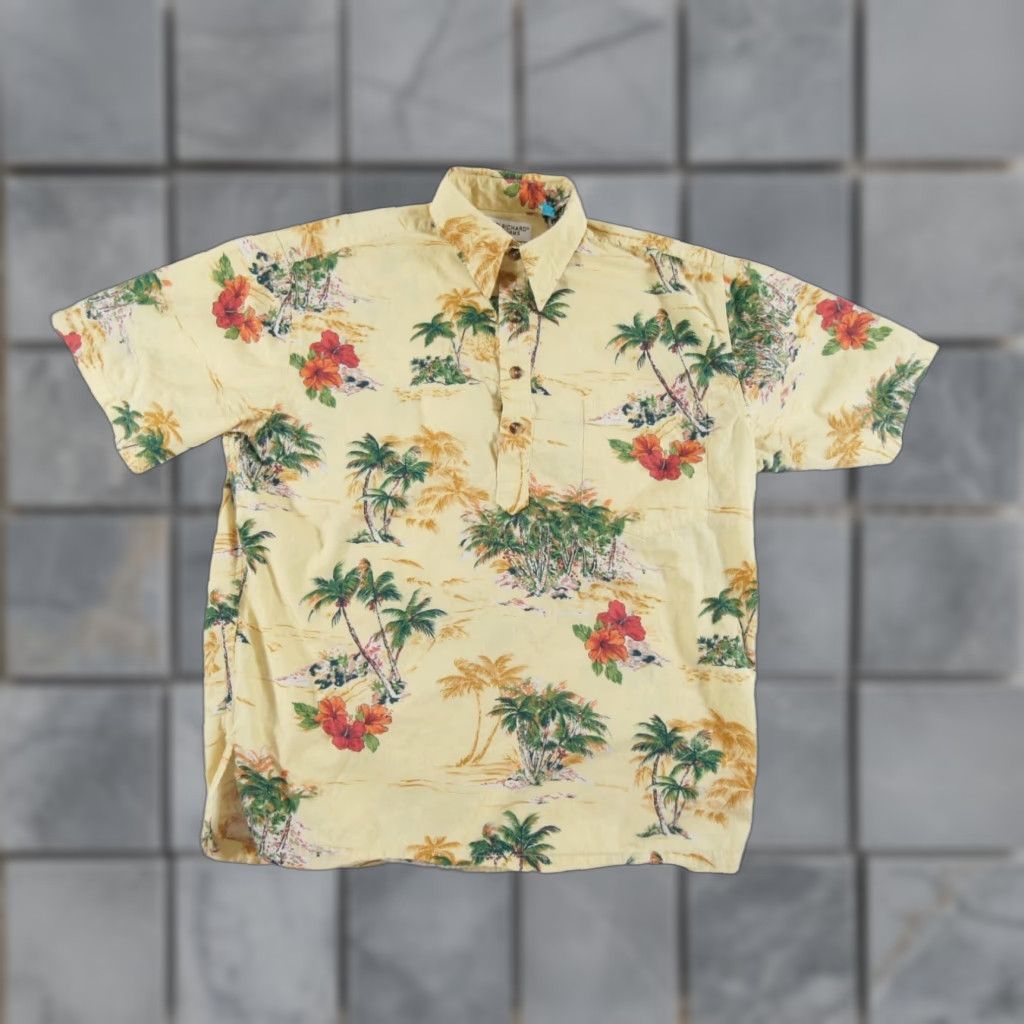 Tori Richard Tori Richard Hawaiian Polo Shirt Mens Small Yellow Floral Short Sleeve Size US S / EU 44-46 / 1 - 1 Thumbnail