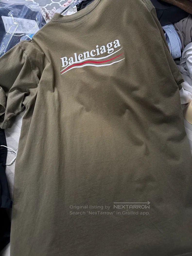 Balenciaga Balenciaga Embroidered Coke Short Sleeve, Washed Brown Size US M / EU 48-50 / 2 - 1 Thumbnail