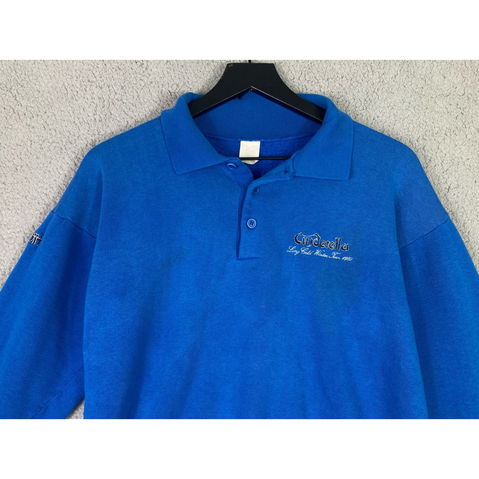 Tultex Cinderella Long Cold Winter 1989 Vintage Pullover Sweatshirt Size US M / EU 48-50 / 2 - 9 Thumbnail