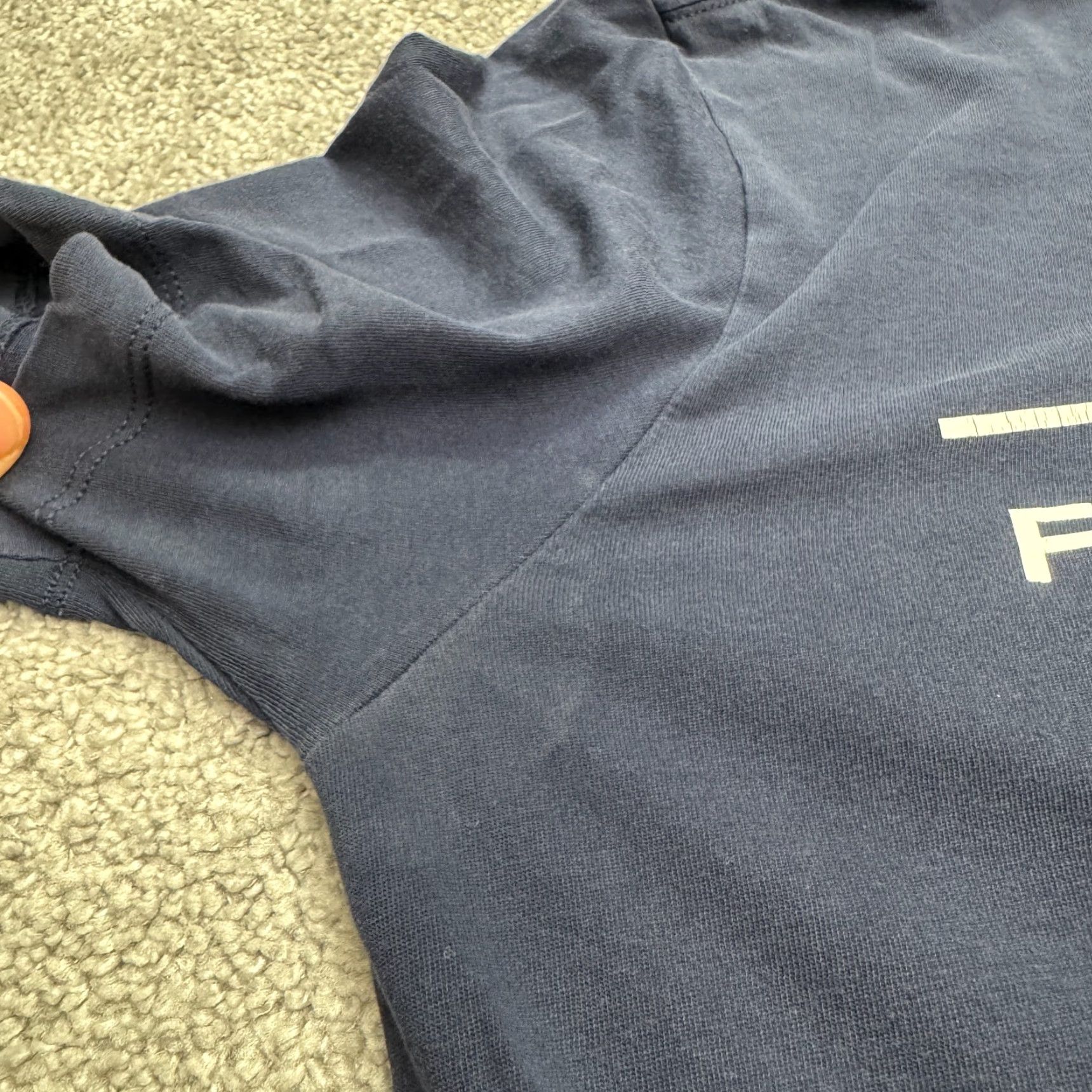 Nike Nike Dri-Fit T-Shirt Mens Medium Navy Blue Football - Nike Shirt Mens M Blue 90s? Size US M / EU 48-50 / 2 - 4 Thumbnail